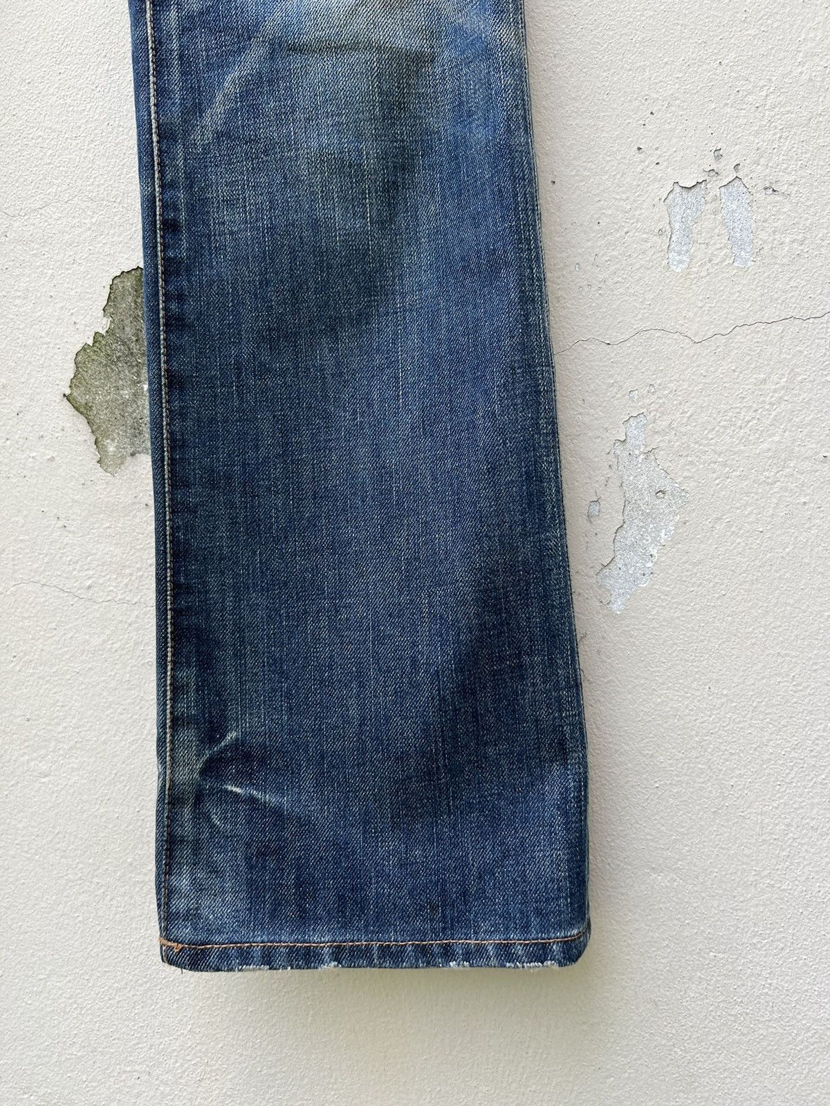 BUFFALO BOBS Vintage Buffalo Jeans Japan Waxed Denim Mud Flared Jeans Size US 29 - 13 Thumbnail