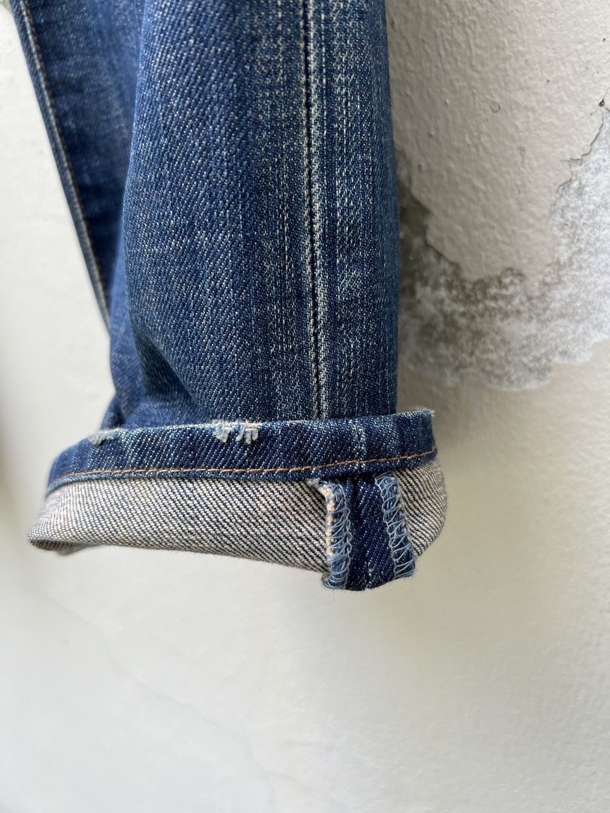 BUFFALO BOBS Vintage Buffalo Jeans Japan Waxed Denim Mud Flared Jeans Size US 29 - 14 Thumbnail