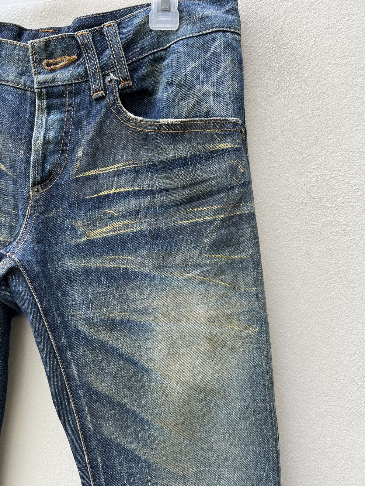 BUFFALO BOBS Vintage Buffalo Jeans Japan Waxed Denim Mud Flared Jeans Size US 29 - 11 Thumbnail