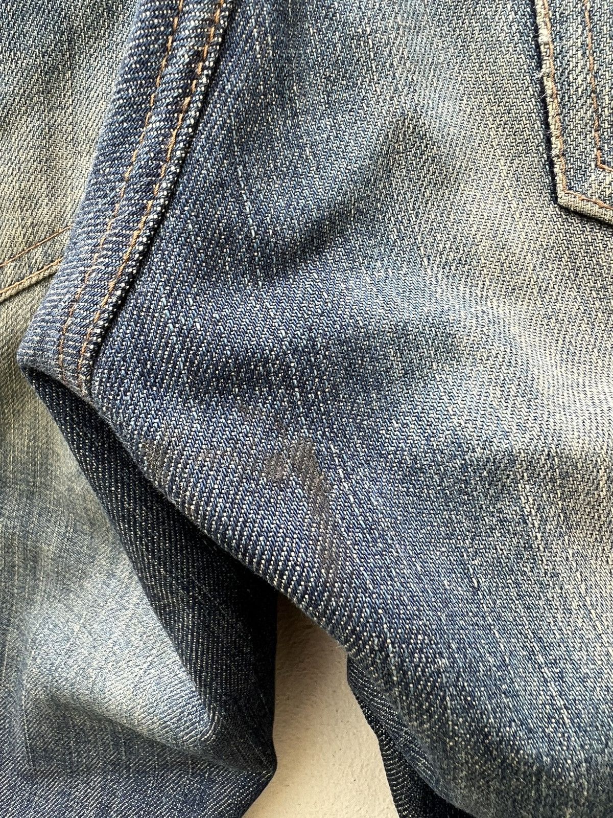 BUFFALO BOBS Vintage Buffalo Jeans Japan Waxed Denim Mud Flared Jeans Size US 29 - 20 Thumbnail