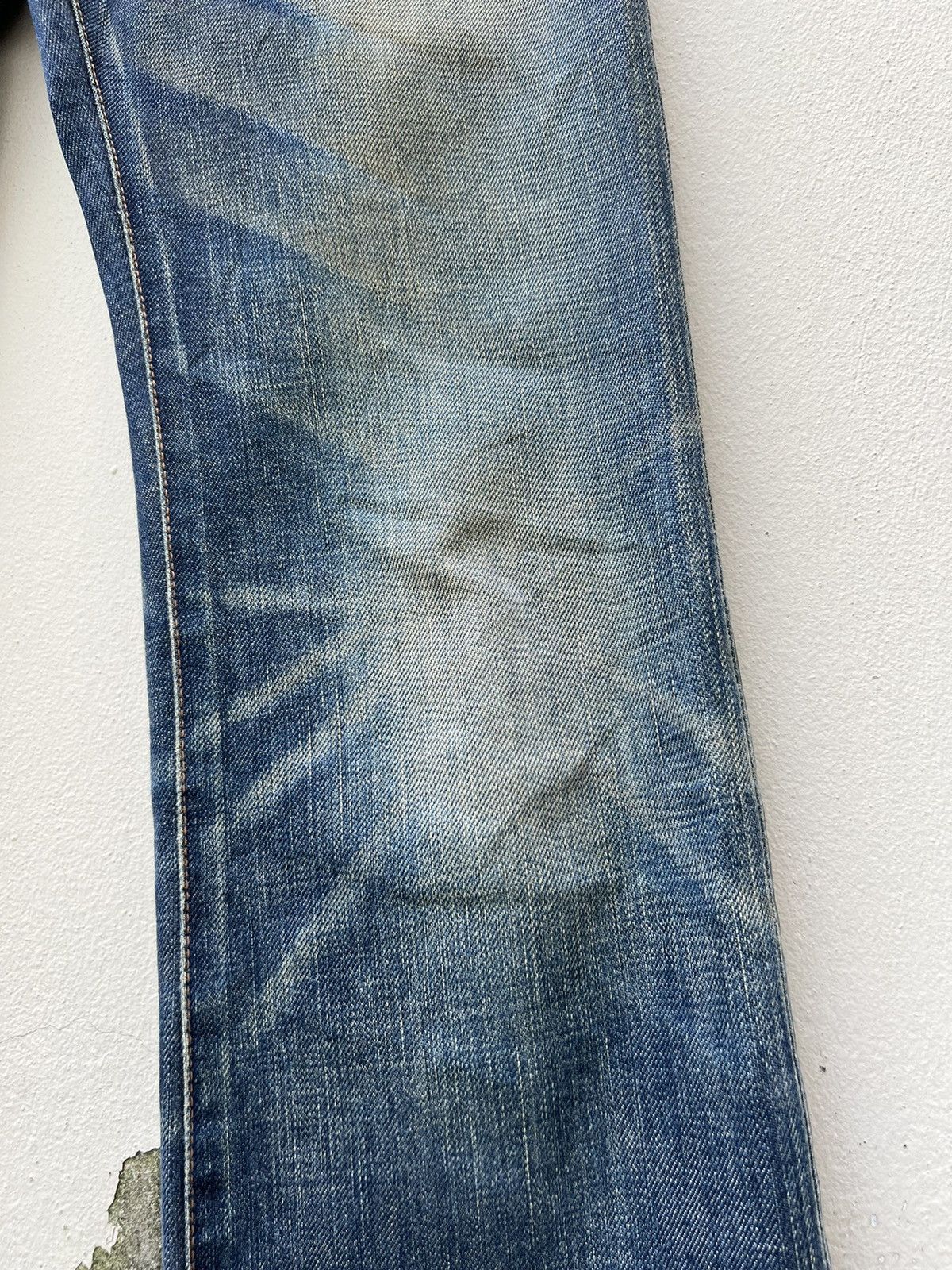 BUFFALO BOBS Vintage Buffalo Jeans Japan Waxed Denim Mud Flared Jeans Size US 29 - 12 Thumbnail