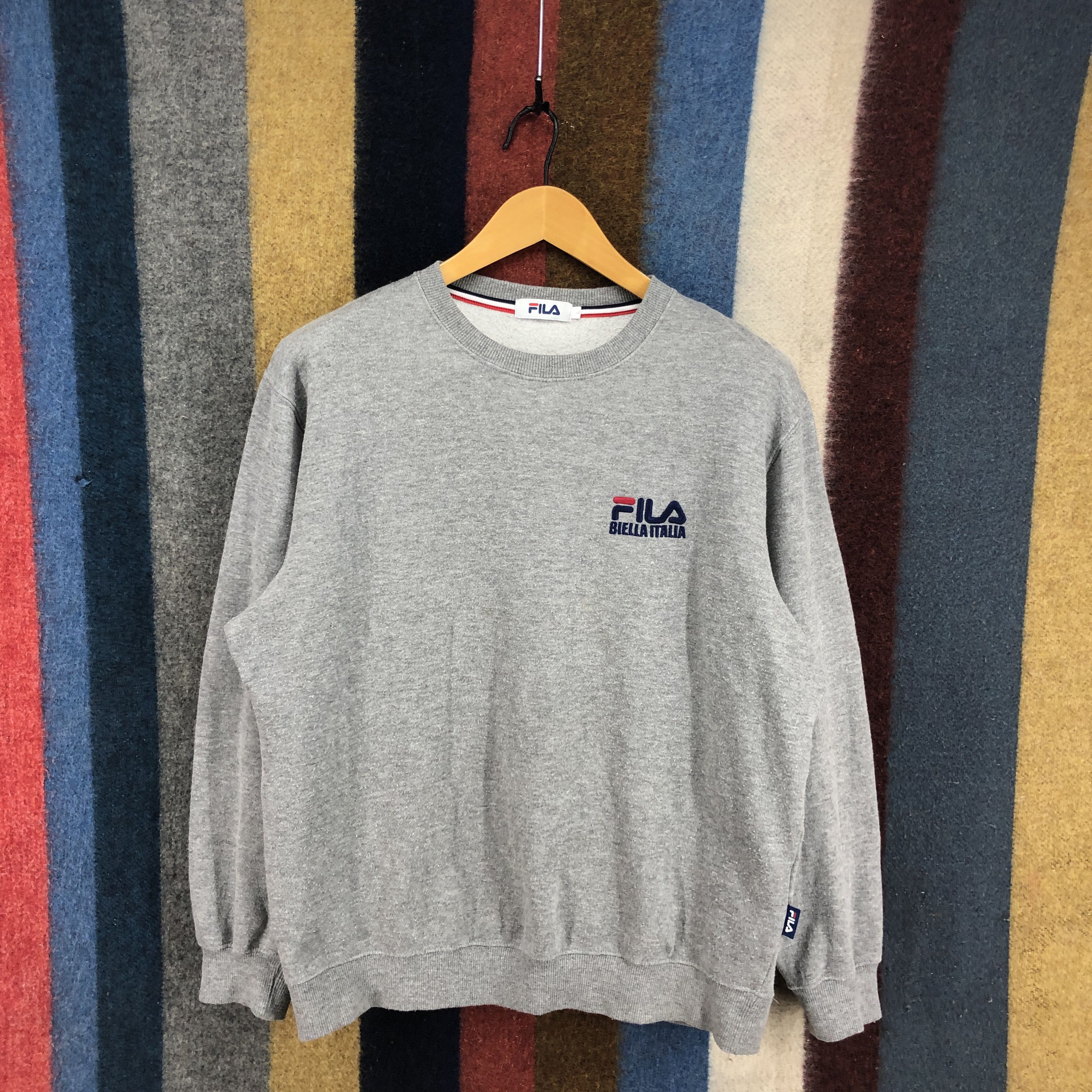 Fila FILA BIELLA ITALIA Crew Neck Sweatshirt #0588/Y Size US M / EU 48-50 / 2 - 1 Thumbnail