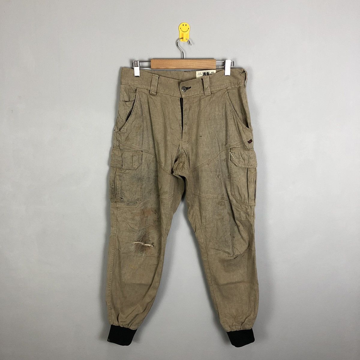 Japanese Brand Tora japan thrashed Multipocket Tactical Cargo Pants #c1291 Size US 30 / EU 46 - 1 Thumbnail