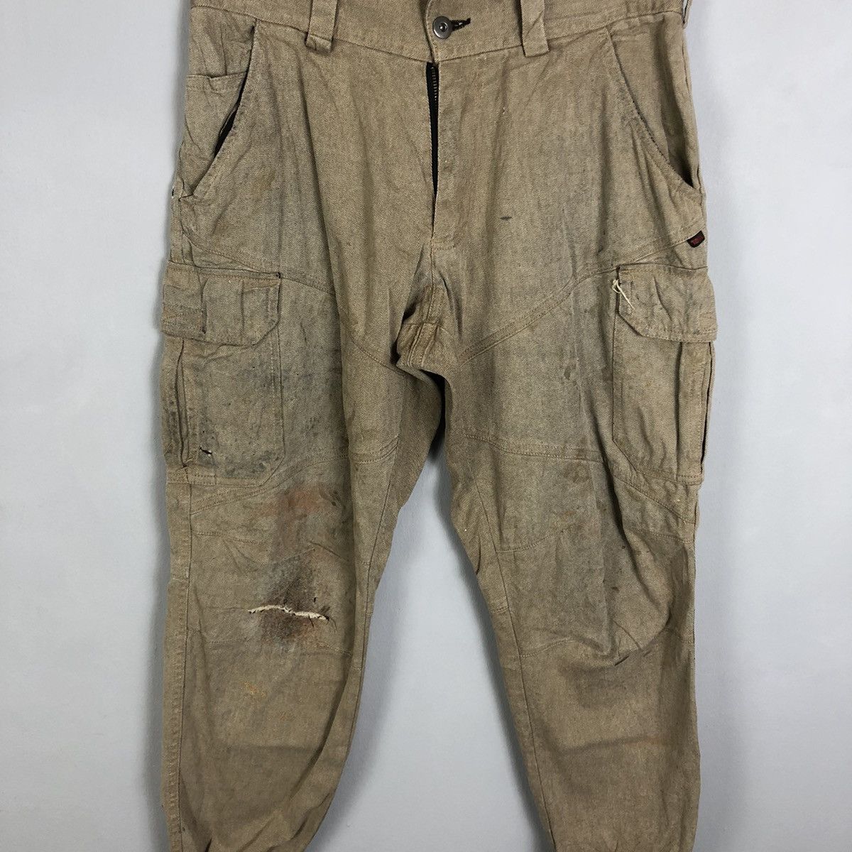 Japanese Brand Tora japan thrashed Multipocket Tactical Cargo Pants #c1291 Size US 30 / EU 46 - 4 Thumbnail