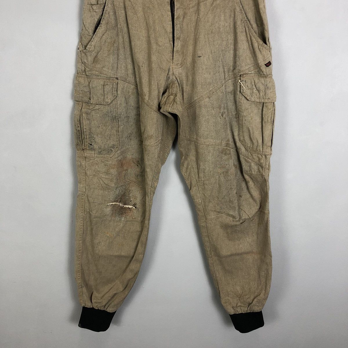 Japanese Brand Tora japan thrashed Multipocket Tactical Cargo Pants #c1291 Size US 30 / EU 46 - 3 Thumbnail