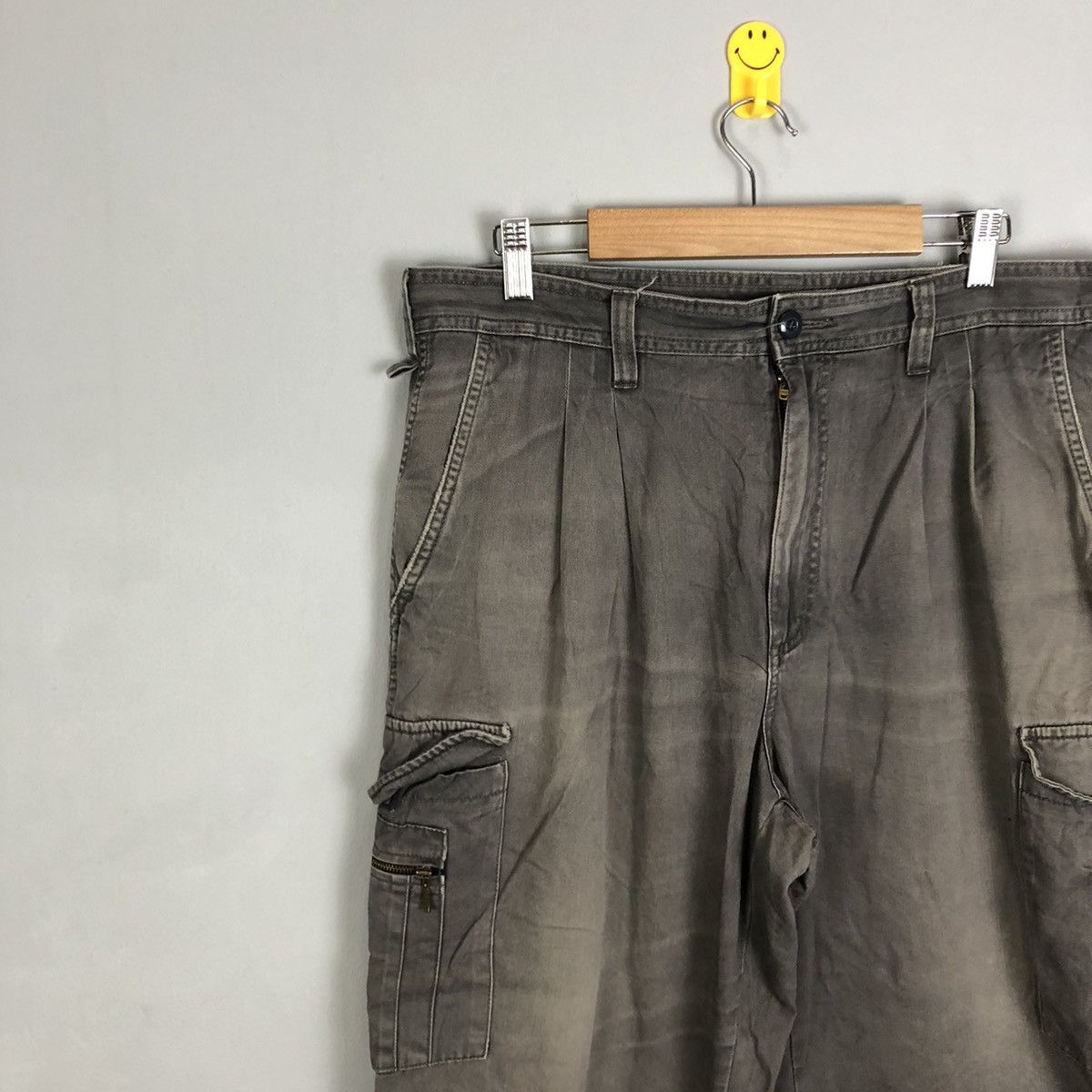 Japanese Brand Evolution Grey Multipocket Tactical Cargo Pants #c1289 Size US 34 / EU 50 - 6 Thumbnail
