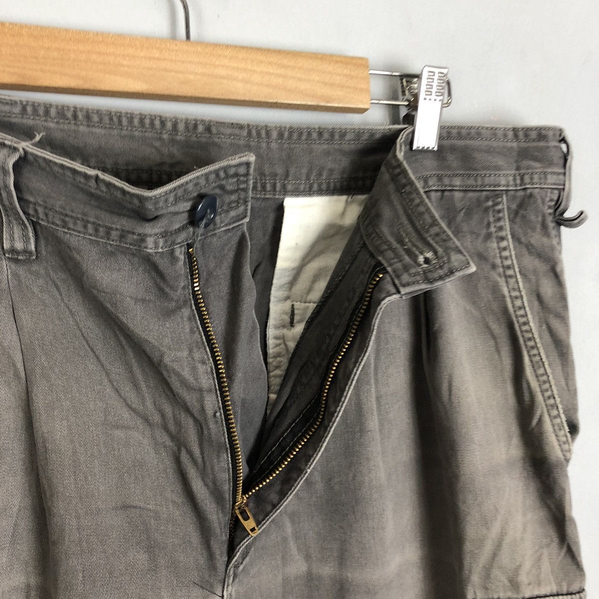Japanese Brand Evolution Grey Multipocket Tactical Cargo Pants #c1289 Size US 34 / EU 50 - 7 Thumbnail