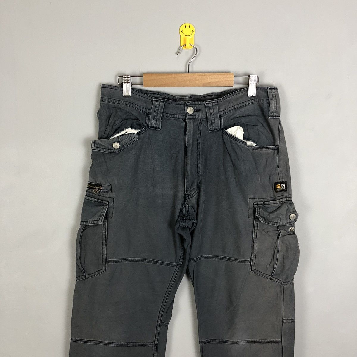 Japanese Brand DLL G.Ground Grey Multipocket Tactical Cargo Pants #c1288 Size US 32 / EU 48 - 2 Thumbnail