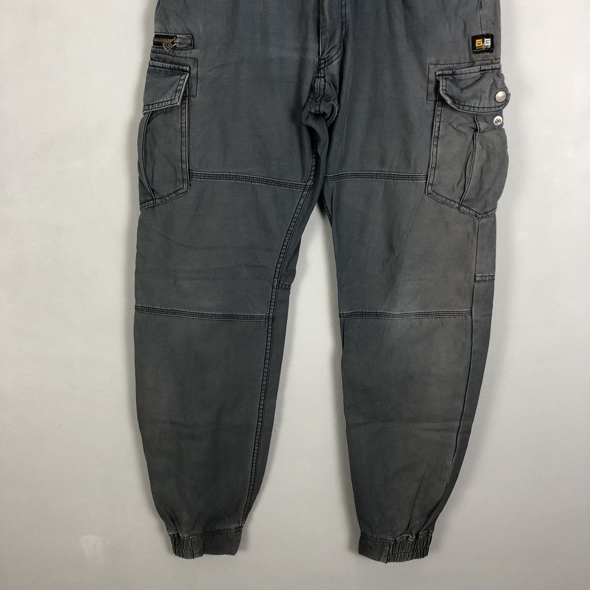 Japanese Brand DLL G.Ground Grey Multipocket Tactical Cargo Pants #c1288 Size US 32 / EU 48 - 3 Thumbnail
