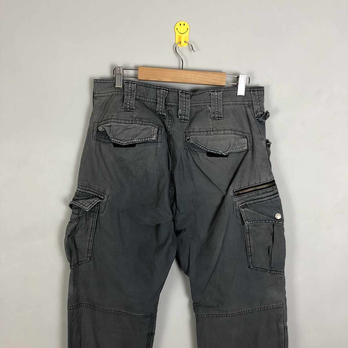 Japanese Brand DLL G.Ground Grey Multipocket Tactical Cargo Pants #c1288 Size US 32 / EU 48 - 11 Thumbnail
