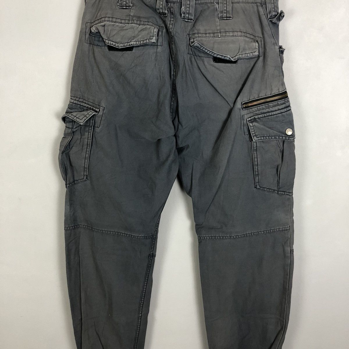 Japanese Brand DLL G.Ground Grey Multipocket Tactical Cargo Pants #c1288 Size US 32 / EU 48 - 13 Thumbnail