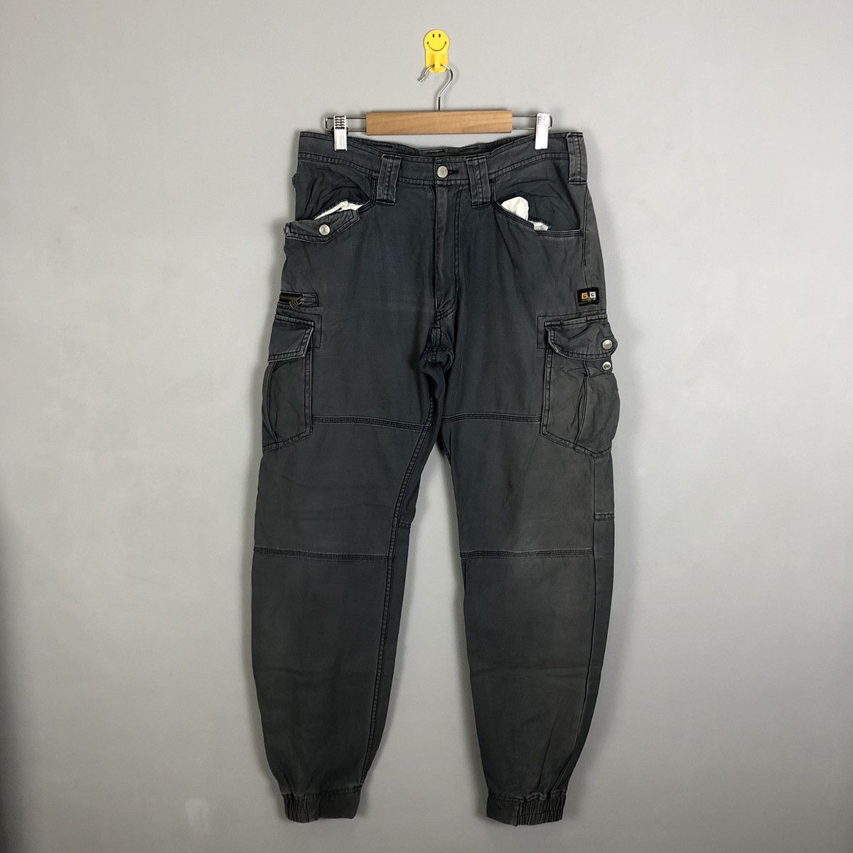 image of Vintage G.ground Grey Multipocket Tactical Cargo Pants C1288, Men's (Size 32)