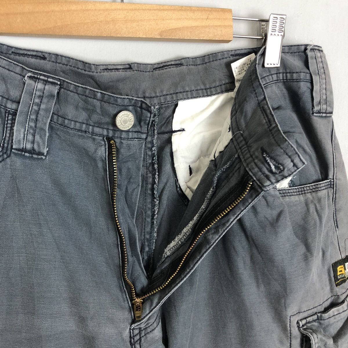 Japanese Brand DLL G.Ground Grey Multipocket Tactical Cargo Pants #c1288 Size US 32 / EU 48 - 9 Thumbnail