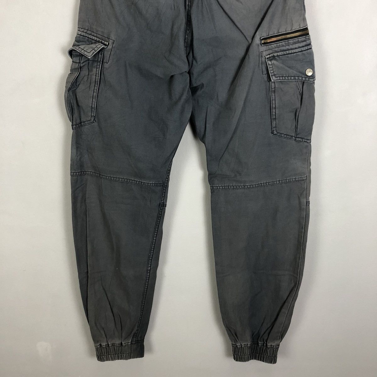 Japanese Brand DLL G.Ground Grey Multipocket Tactical Cargo Pants #c1288 Size US 32 / EU 48 - 12 Thumbnail