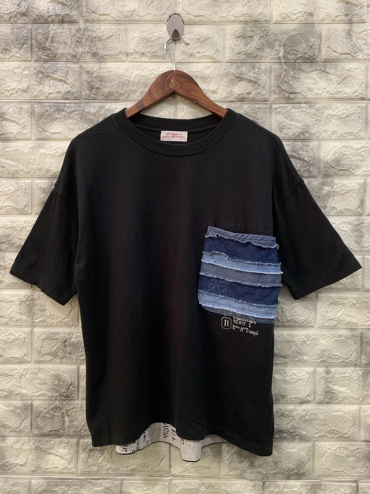 image of Kakela Tranquil Nice Design Tee in Black, Men's (Size Medium)