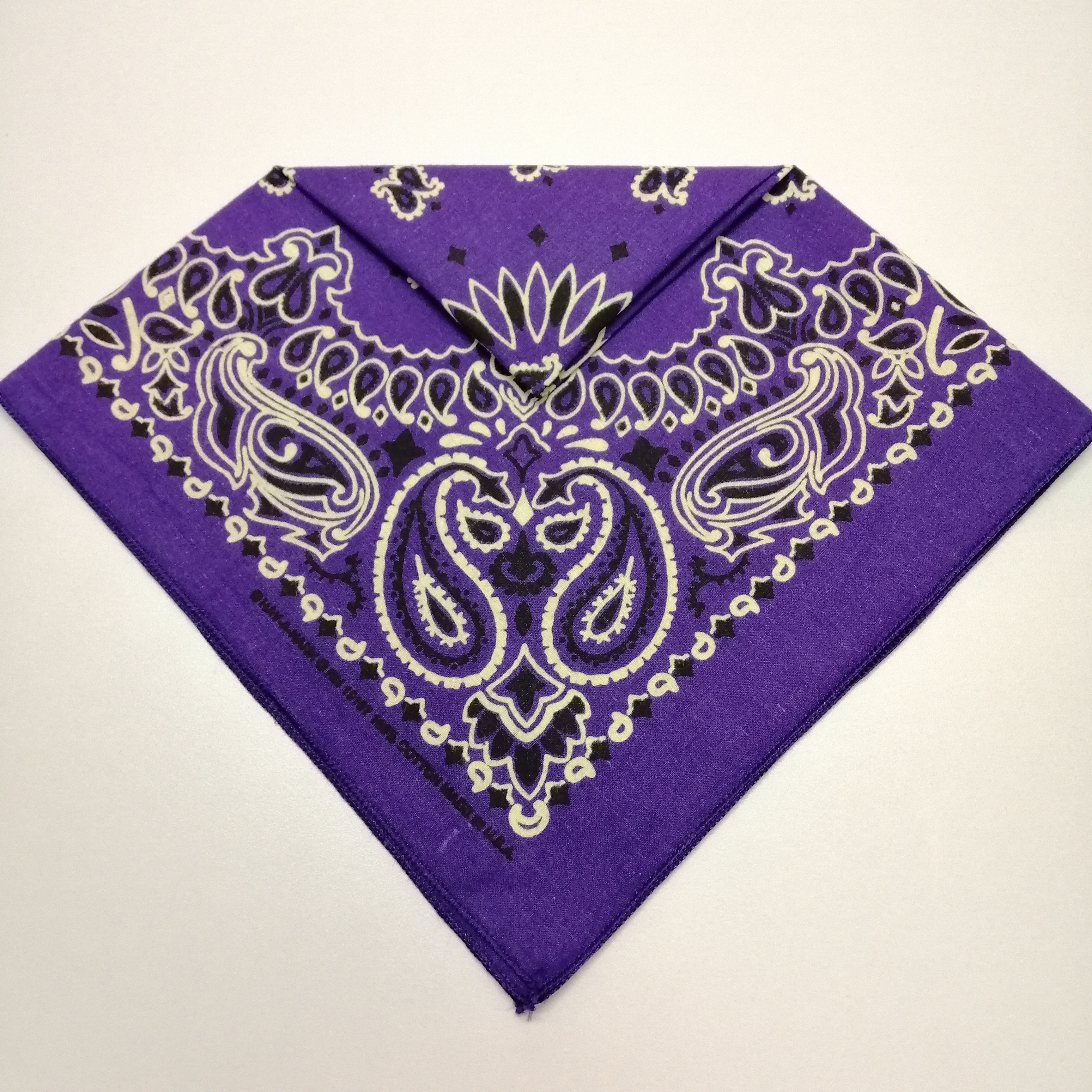 Vintage Vintage Bandana Paisley Made In USA -KD1308 Size ONE SIZE - 5 Thumbnail