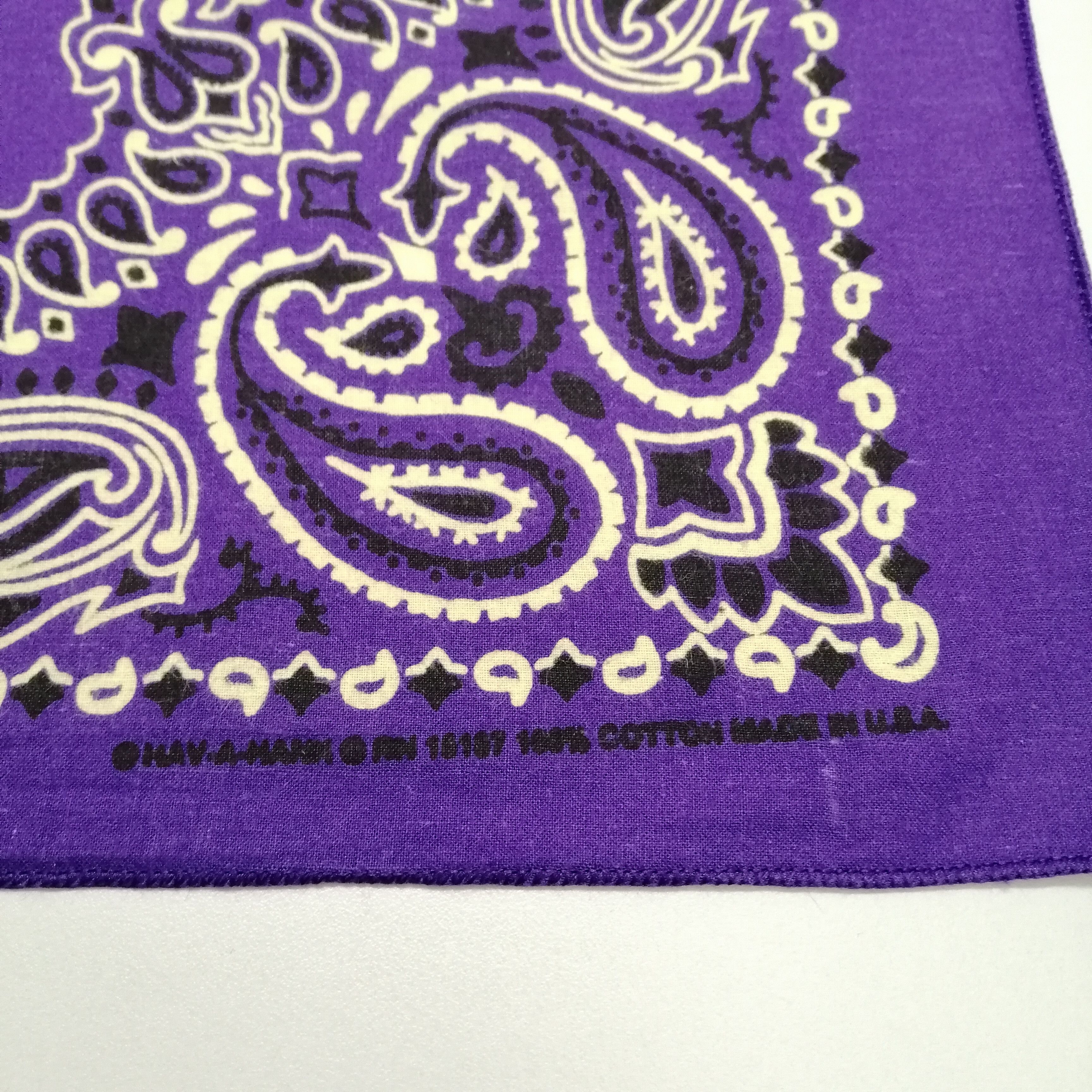 Vintage Vintage Bandana Paisley Made In USA -KD1308 Size ONE SIZE - 3 Thumbnail