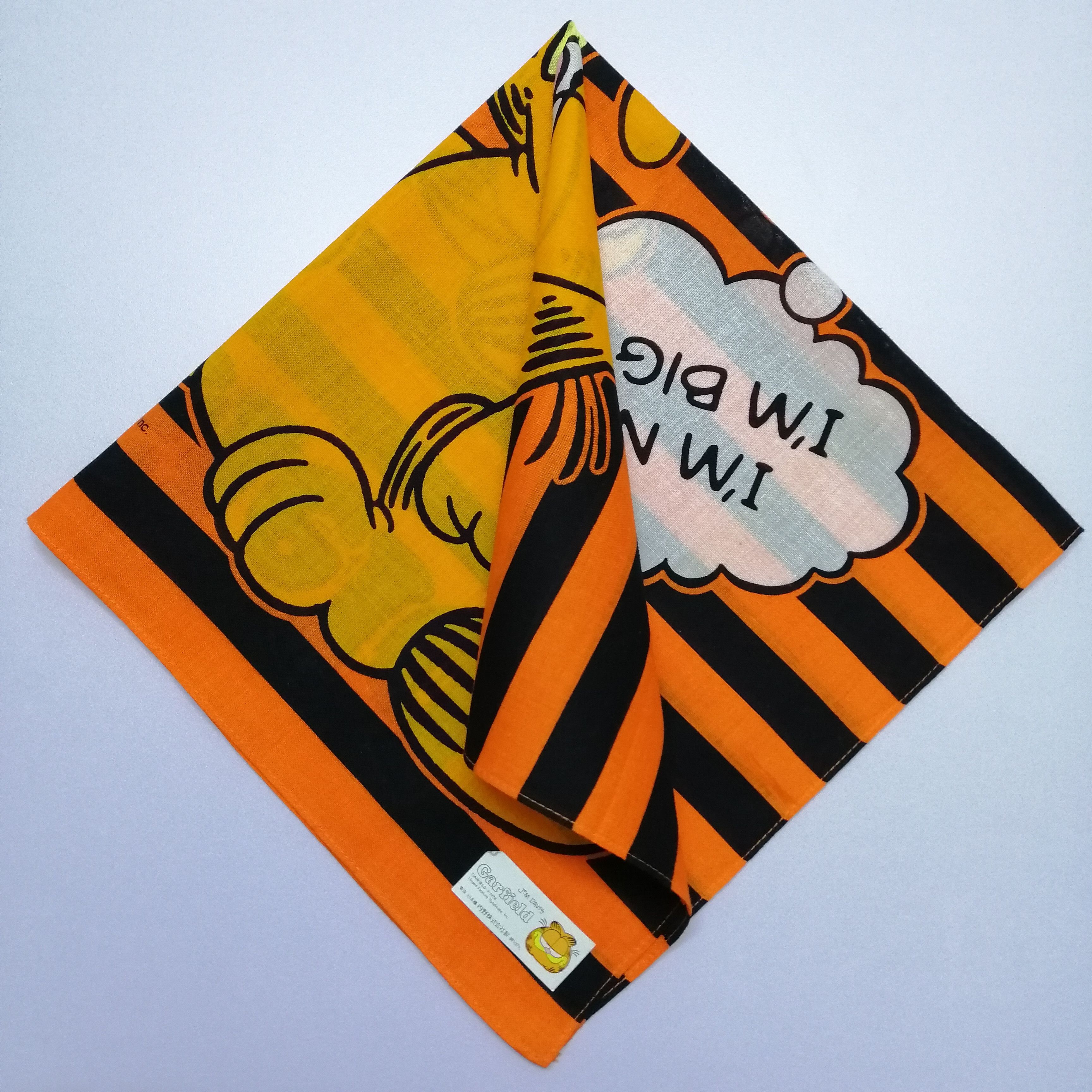 Vintage Vintage Garfield Handkerchief/Neckerchief/Bandana-KD1104 Size ONE SIZE - 2 Thumbnail