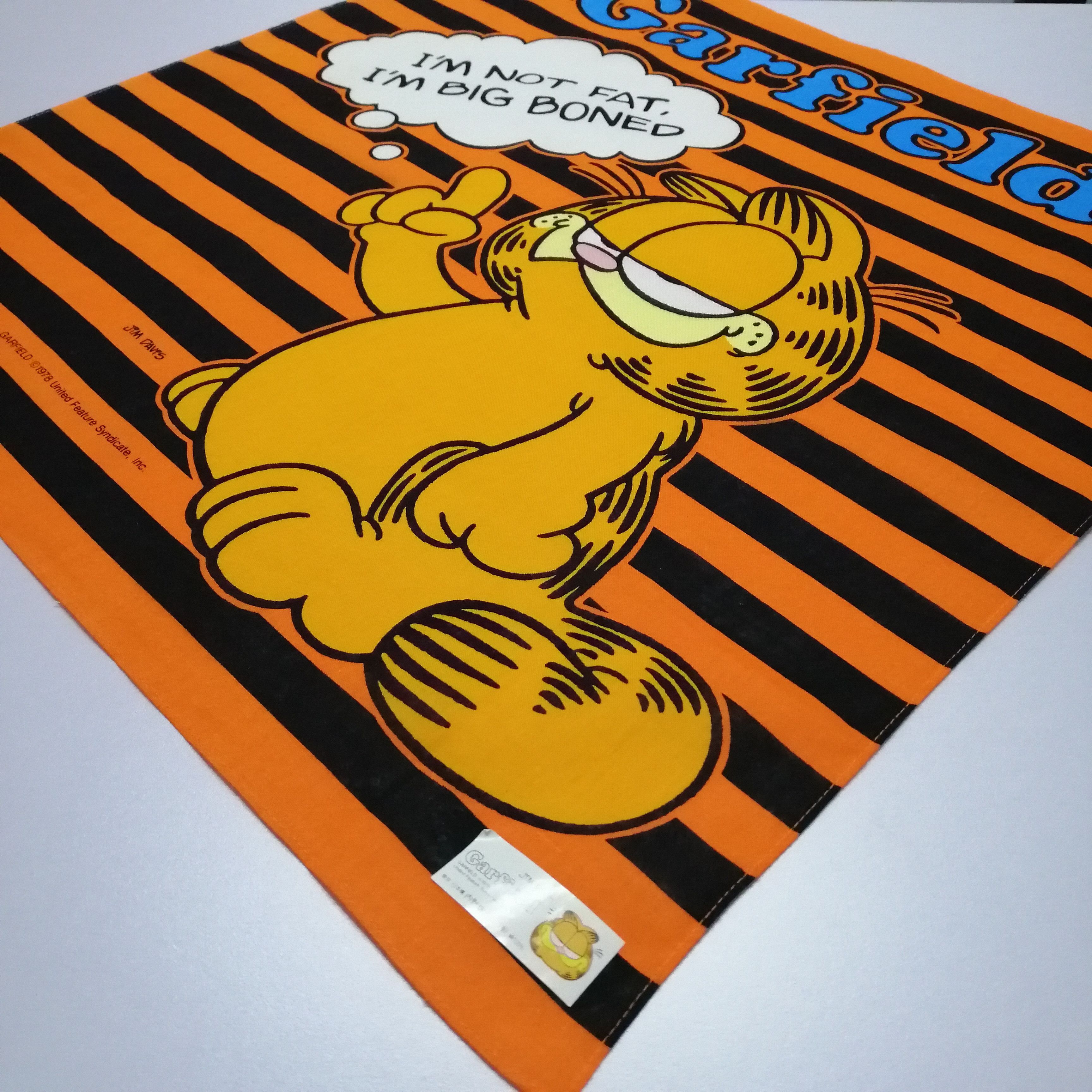 Vintage Vintage Garfield Handkerchief/Neckerchief/Bandana-KD1104 Size ONE SIZE - 7 Thumbnail