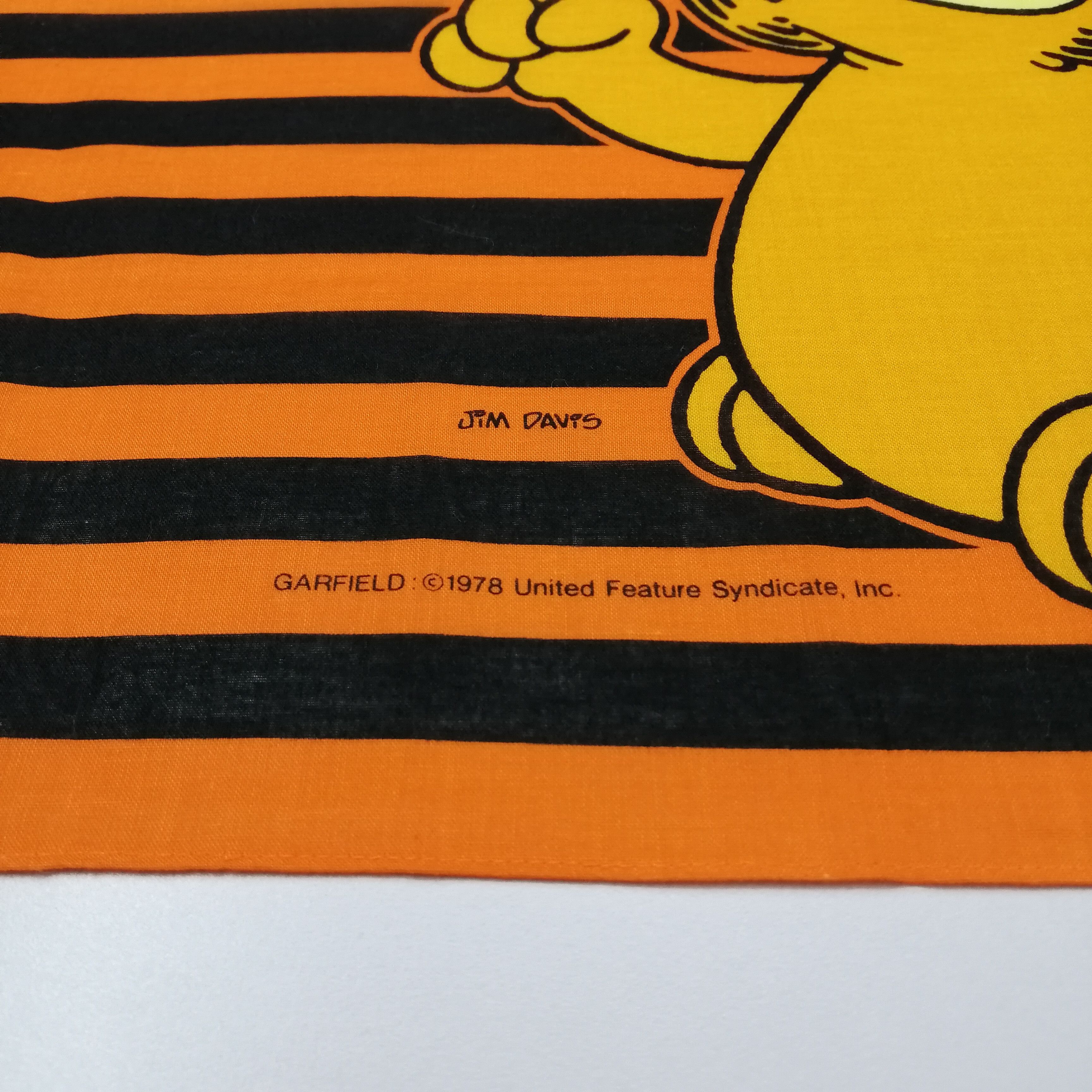 Vintage Vintage Garfield Handkerchief/Neckerchief/Bandana-KD1104 Size ONE SIZE - 4 Thumbnail