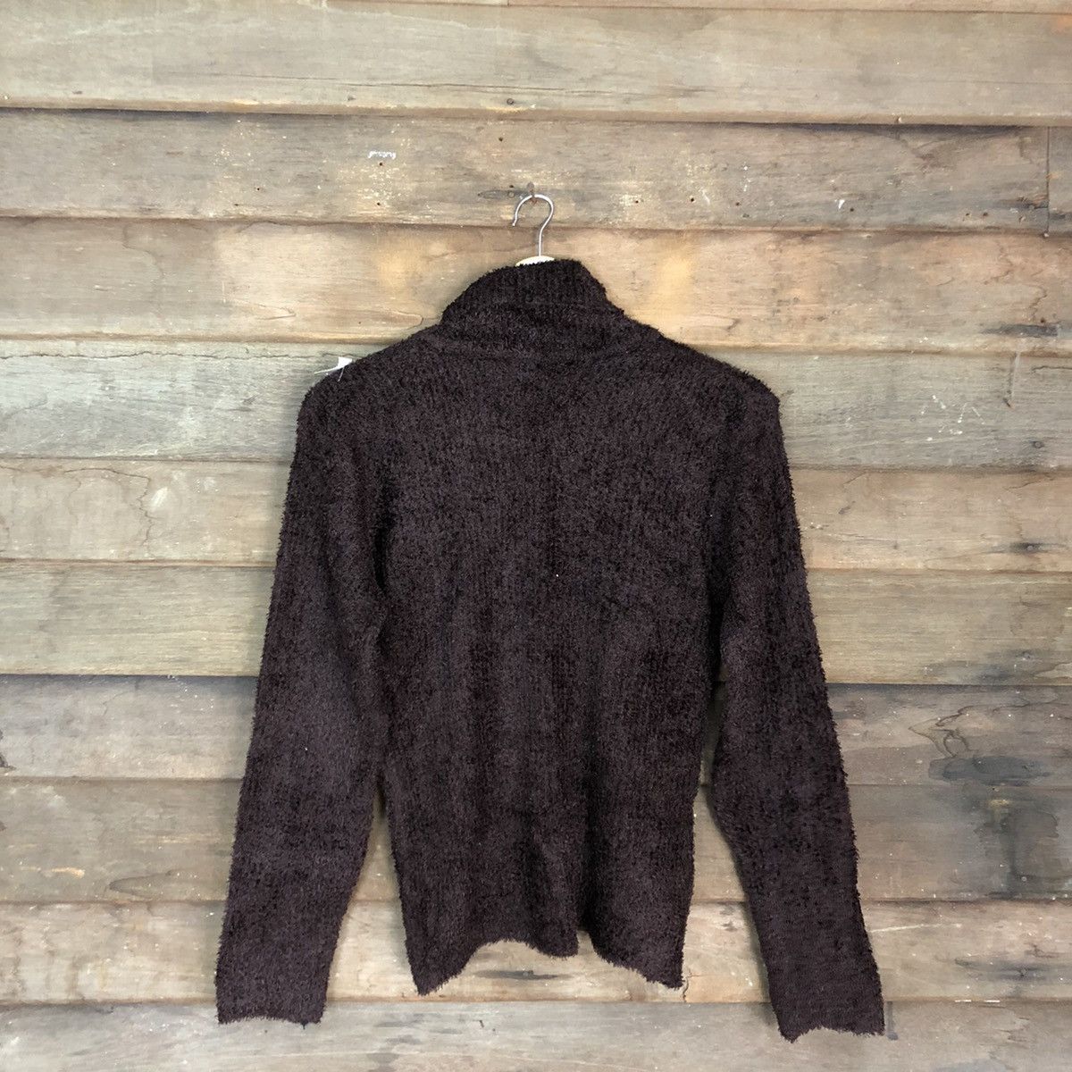 Homespun Knitwear × Japanese Brand DL Japanese Brand Maroon Shag Shaggy Knitwear #B617 Size S / US 4 / IT 40 - 11 Thumbnail