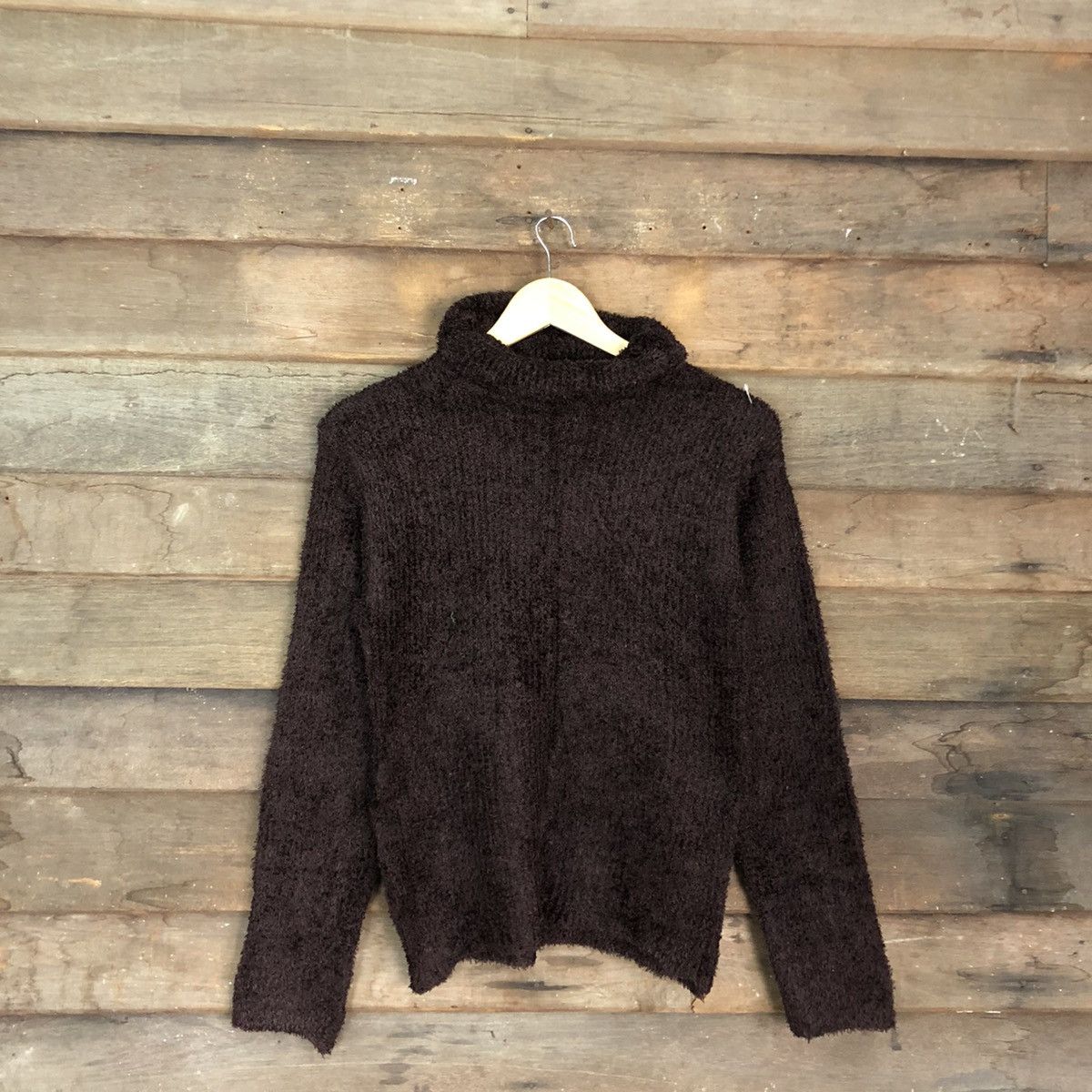 Homespun Knitwear × Japanese Brand DL Japanese Brand Maroon Shag Shaggy Knitwear #B617 Size S / US 4 / IT 40 - 1 Thumbnail