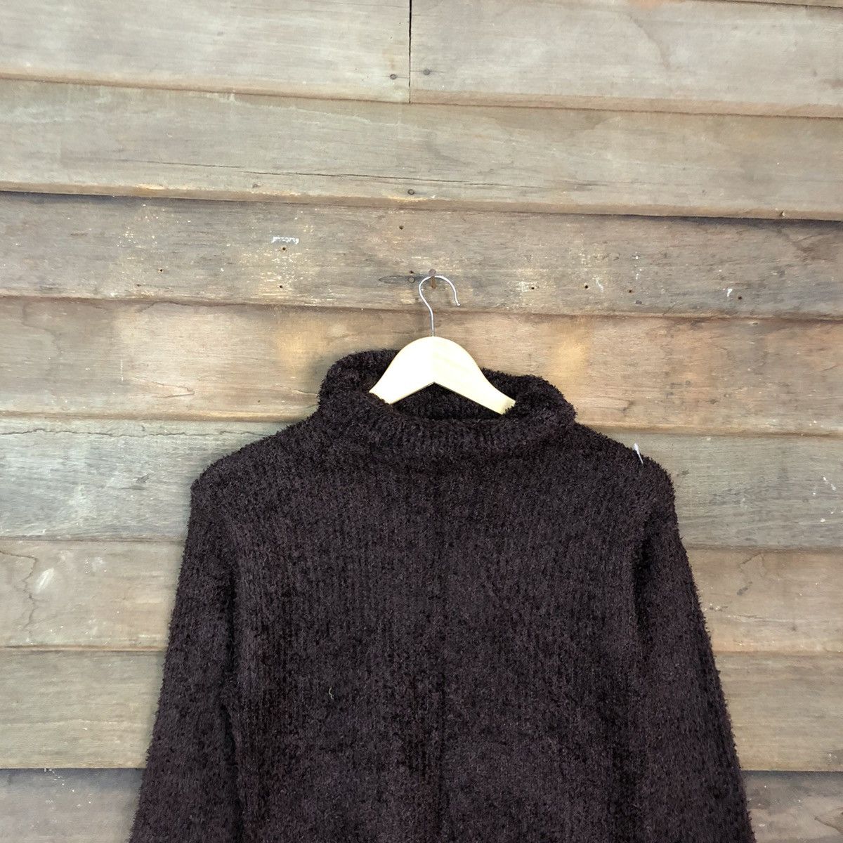 Homespun Knitwear × Japanese Brand DL Japanese Brand Maroon Shag Shaggy Knitwear #B617 Size S / US 4 / IT 40 - 9 Thumbnail