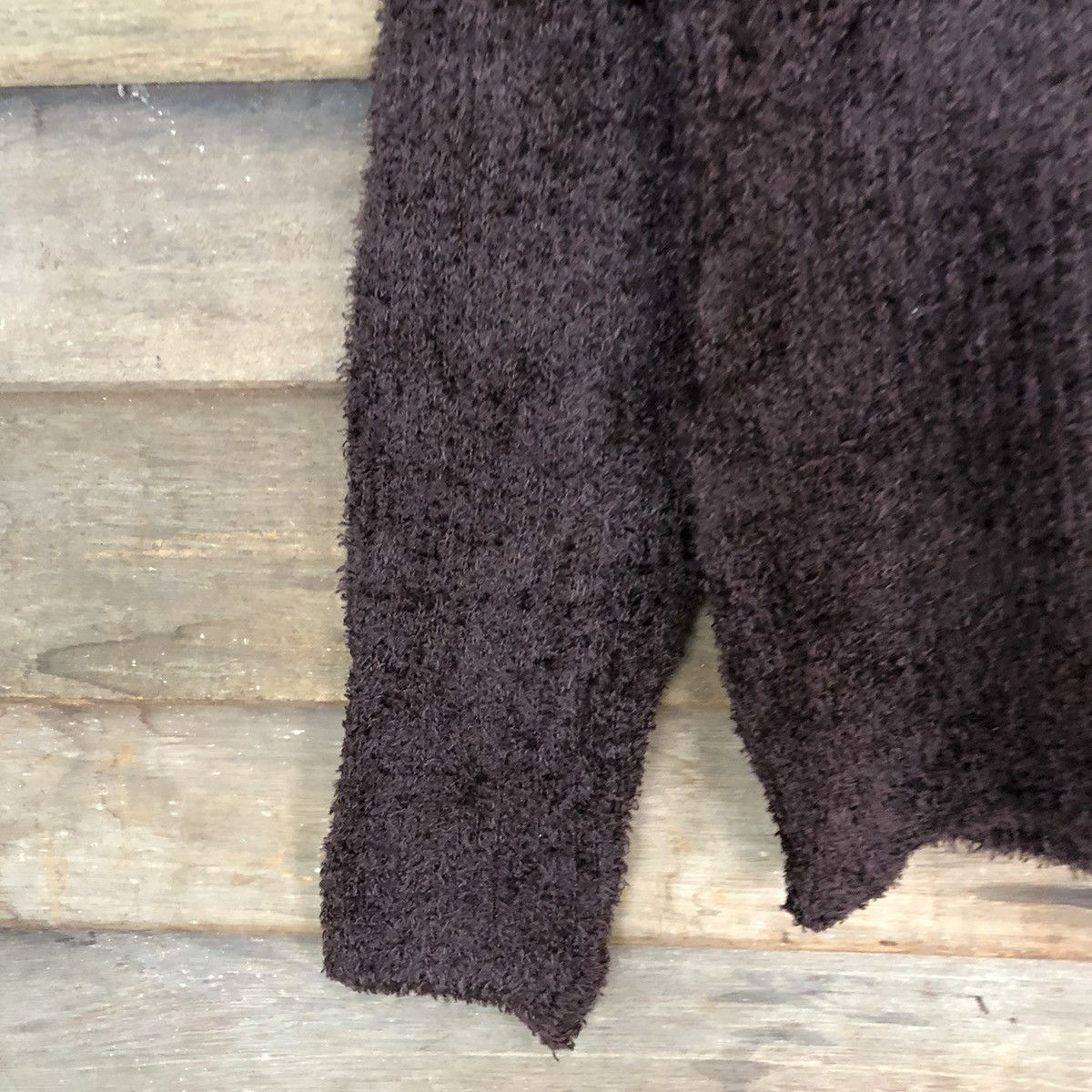 Homespun Knitwear × Japanese Brand DL Japanese Brand Maroon Shag Shaggy Knitwear #B617 Size S / US 4 / IT 40 - 6 Thumbnail