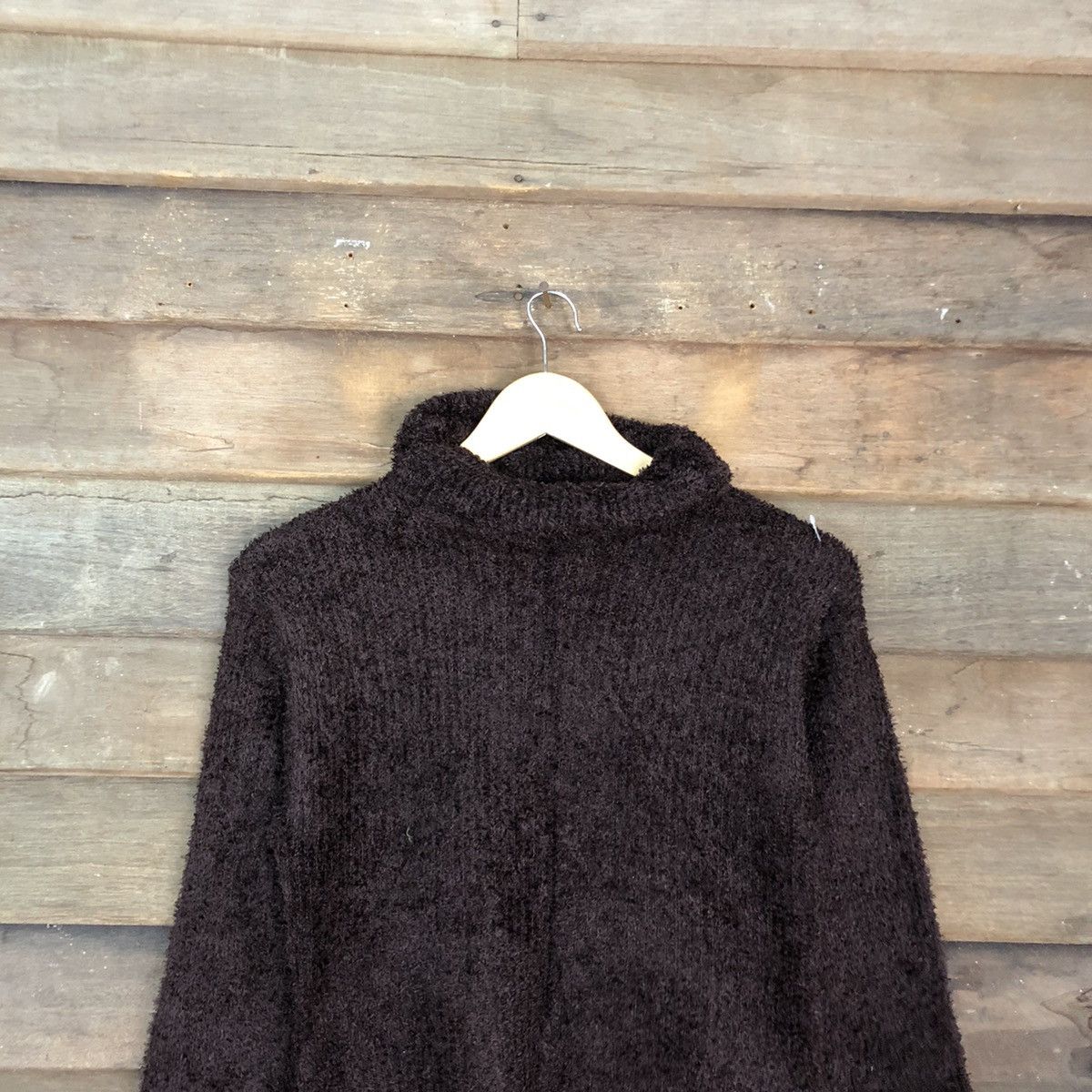 Homespun Knitwear × Japanese Brand DL Japanese Brand Maroon Shag Shaggy Knitwear #B617 Size S / US 4 / IT 40 - 2 Thumbnail
