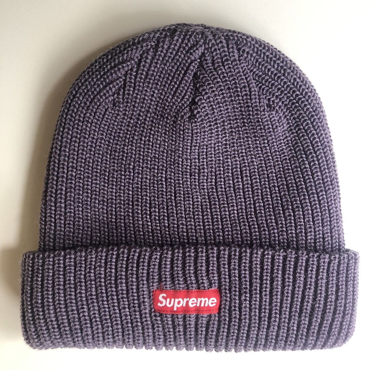FW17 Heather Loose Gauge Beanie PURPLE