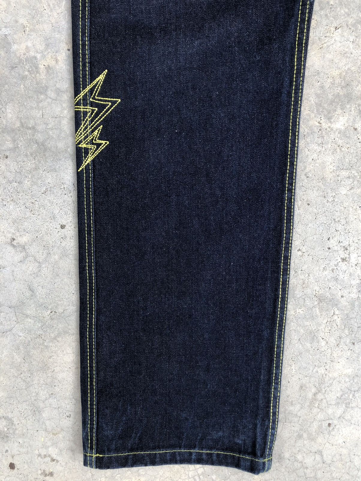 Japanese Brand Japanese Double D Spellout Embroidered Jeans Size US 35 - 6 Thumbnail