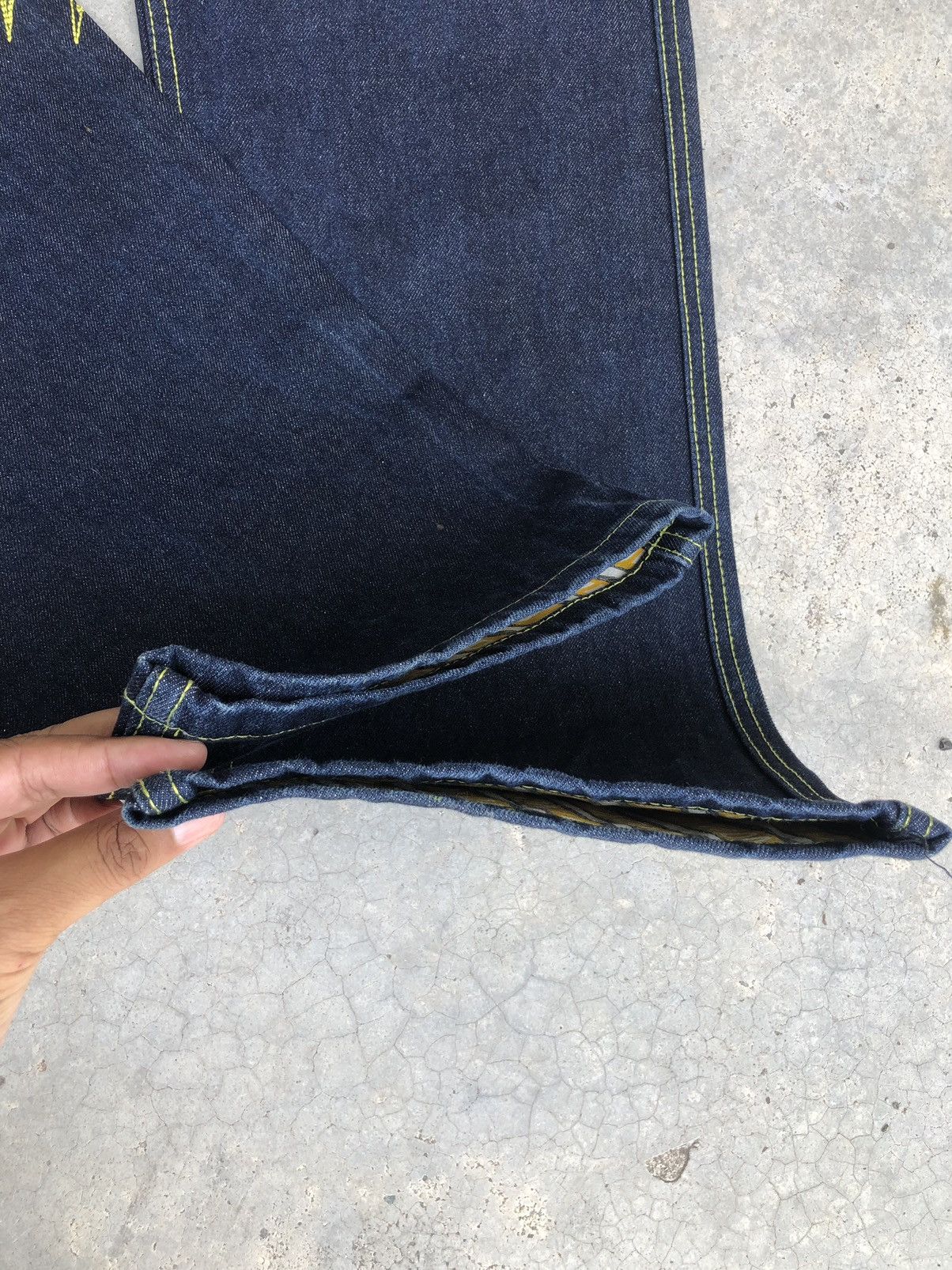 Japanese Brand Japanese Double D Spellout Embroidered Jeans Size US 35 - 14 Thumbnail