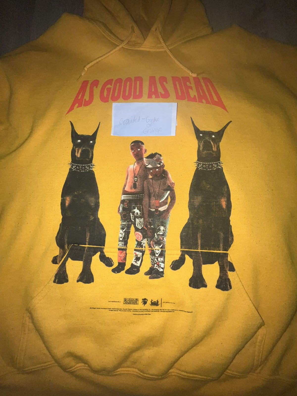 City Morgue × G59 Records × Other City Morgue As Good As Dead Yellow Hoodie Size US XXL / EU 58 / 5 - 3 Thumbnail