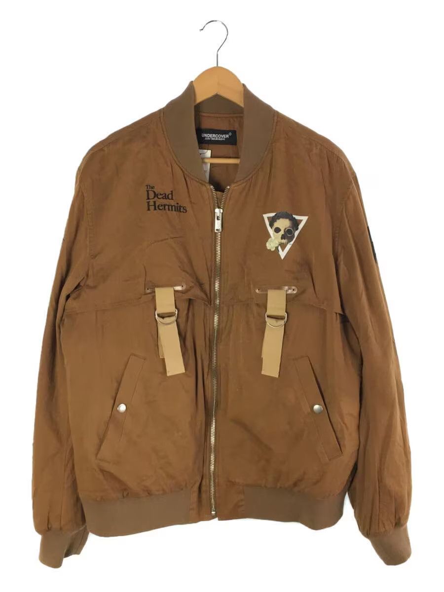 image of Undercover Ss19 "dead Hermits" Bondage Bomber Jacket in Camel Brown, Men's (Size XL)