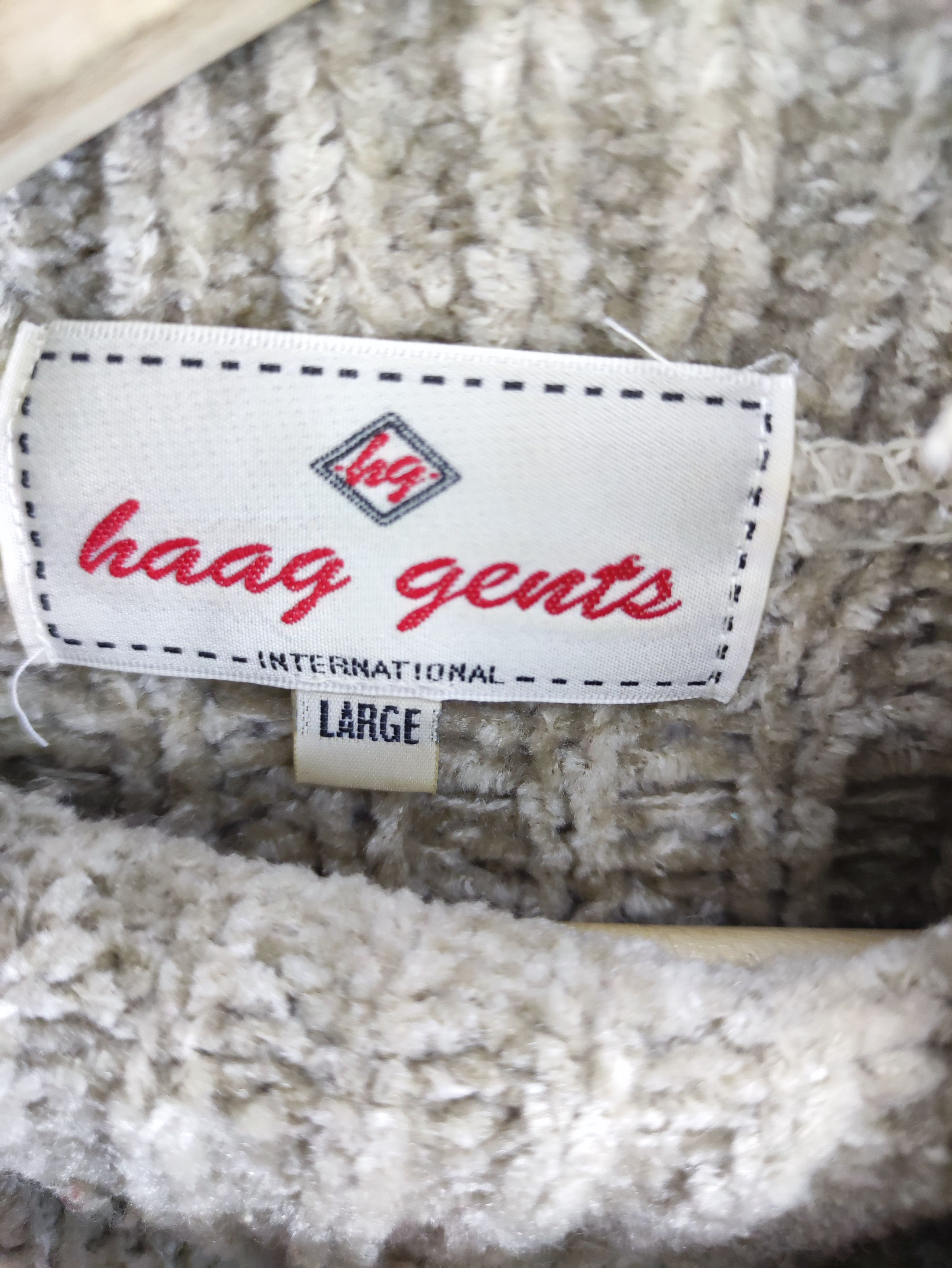 Aran Isles Knitwear Vintage knit Sweater Turtle Neck Haag Gents Size US L / EU 52-54 / 3 - 2 Thumbnail