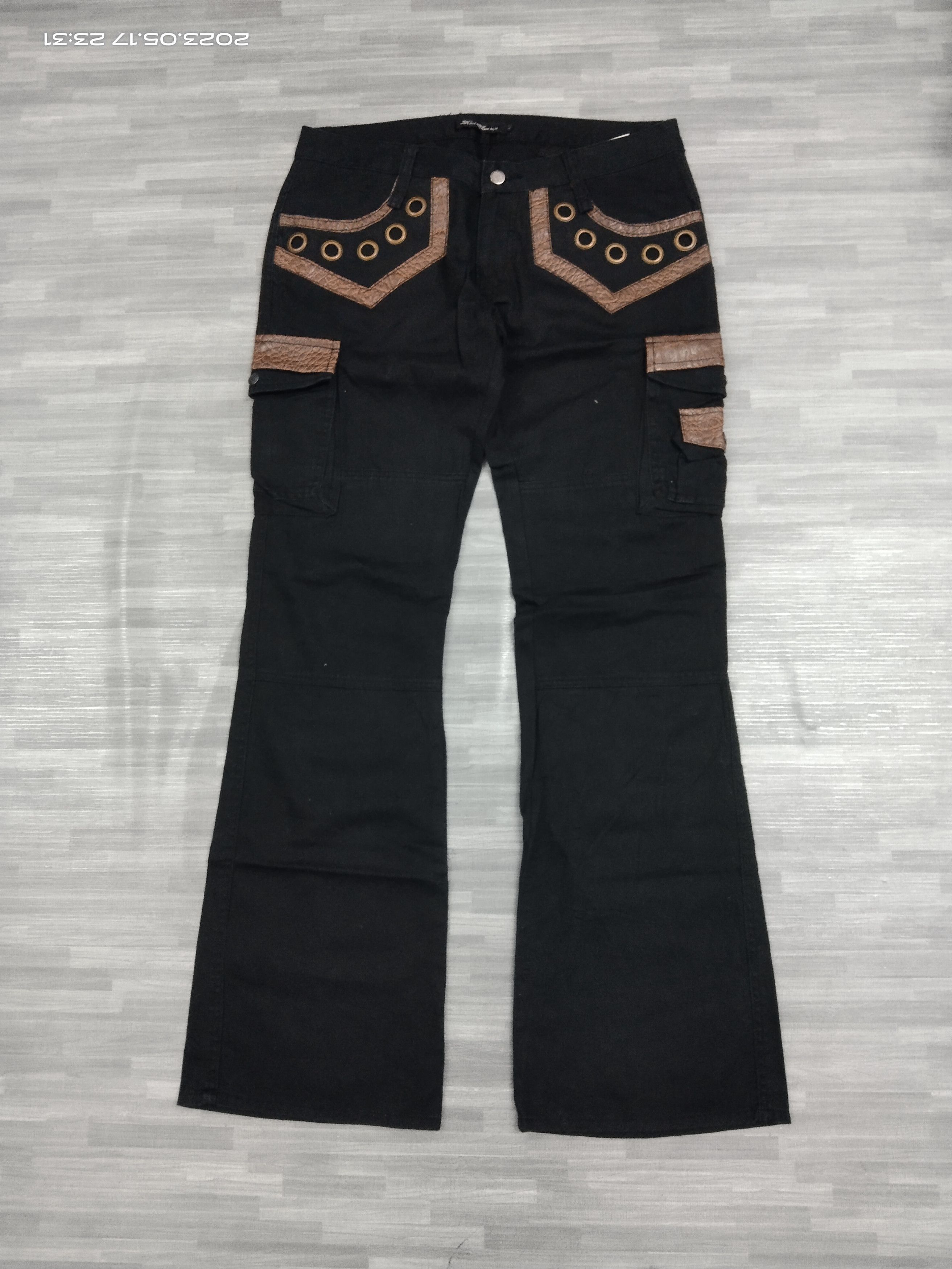 Japanese Brand FLARE CARGO ROOT THREE PANTS Size US 33 - 2 Thumbnail