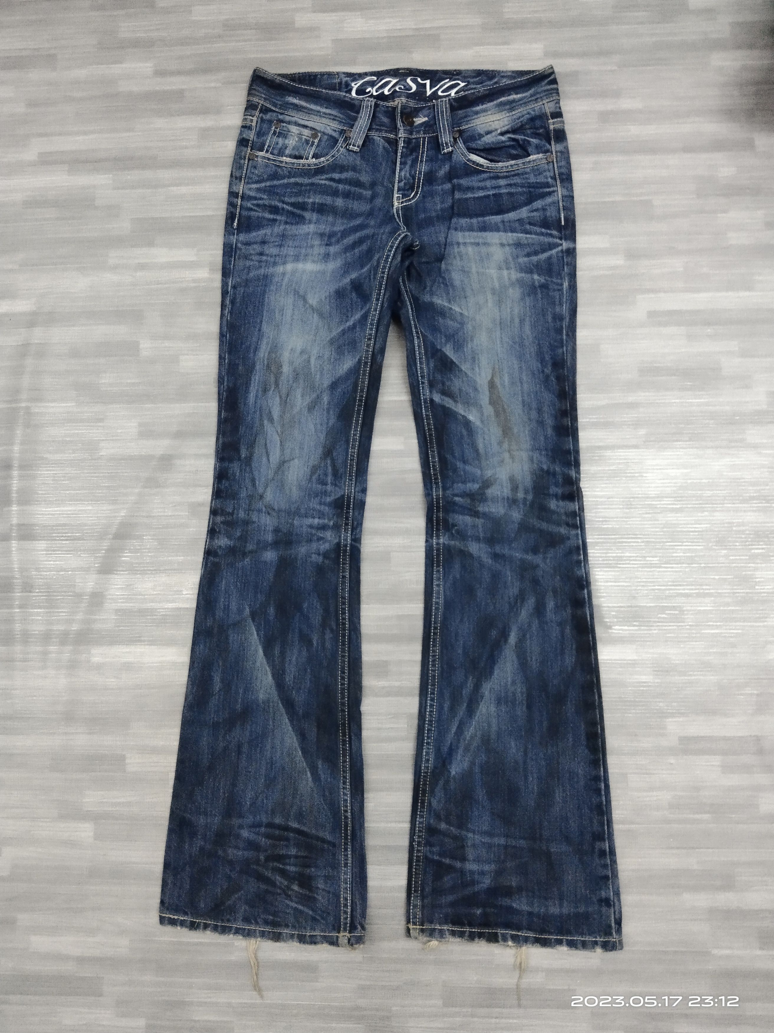 If Six Was Nine FLARE SICK CASVA DENIM PANTS Size US 28 / EU 44 - 2 Thumbnail