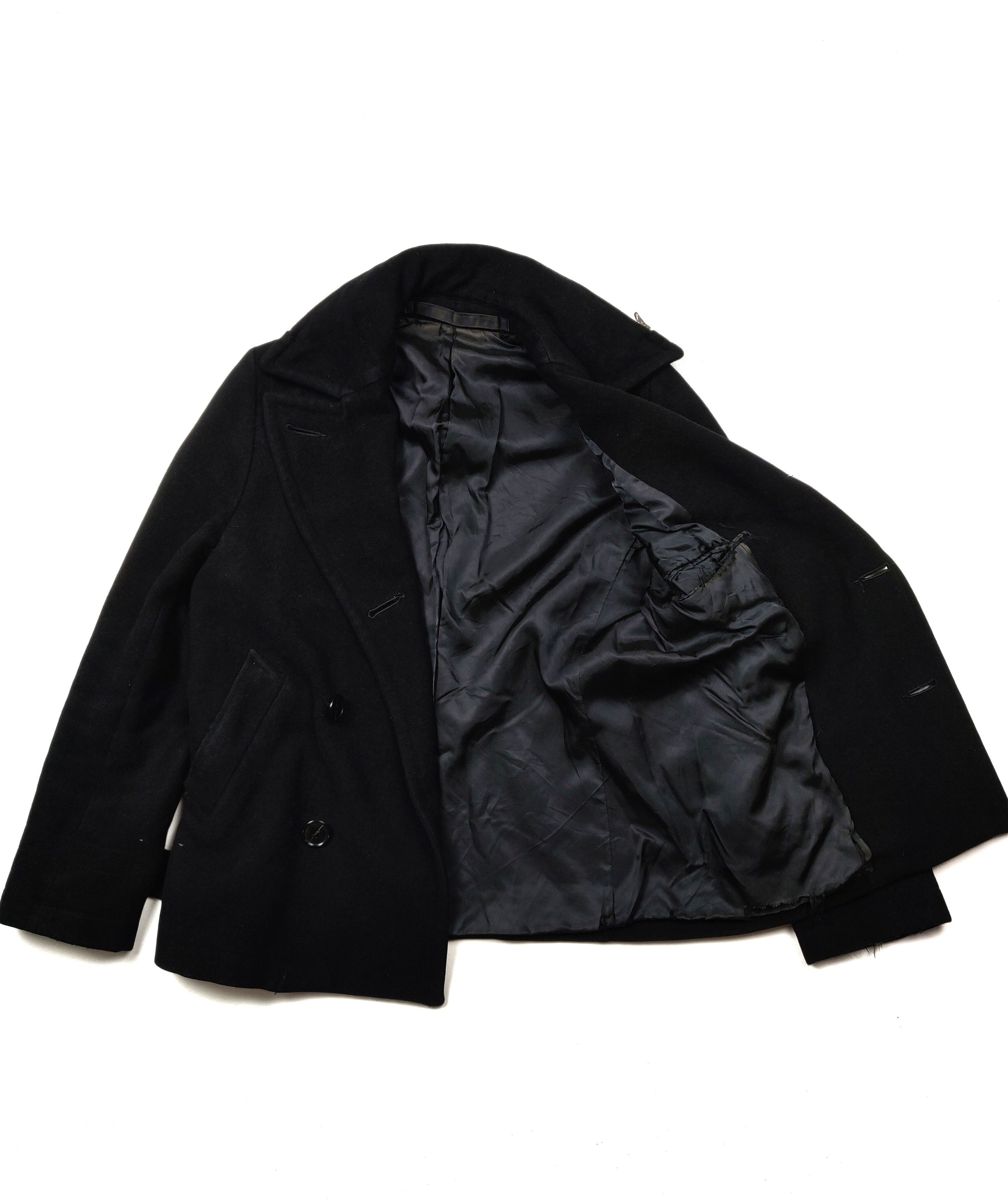 CABANE de ZUCCa Cabane De Zucca Black Hooded Wool Double Breasted Button Size US M / EU 48-50 / 2 - 6 Thumbnail