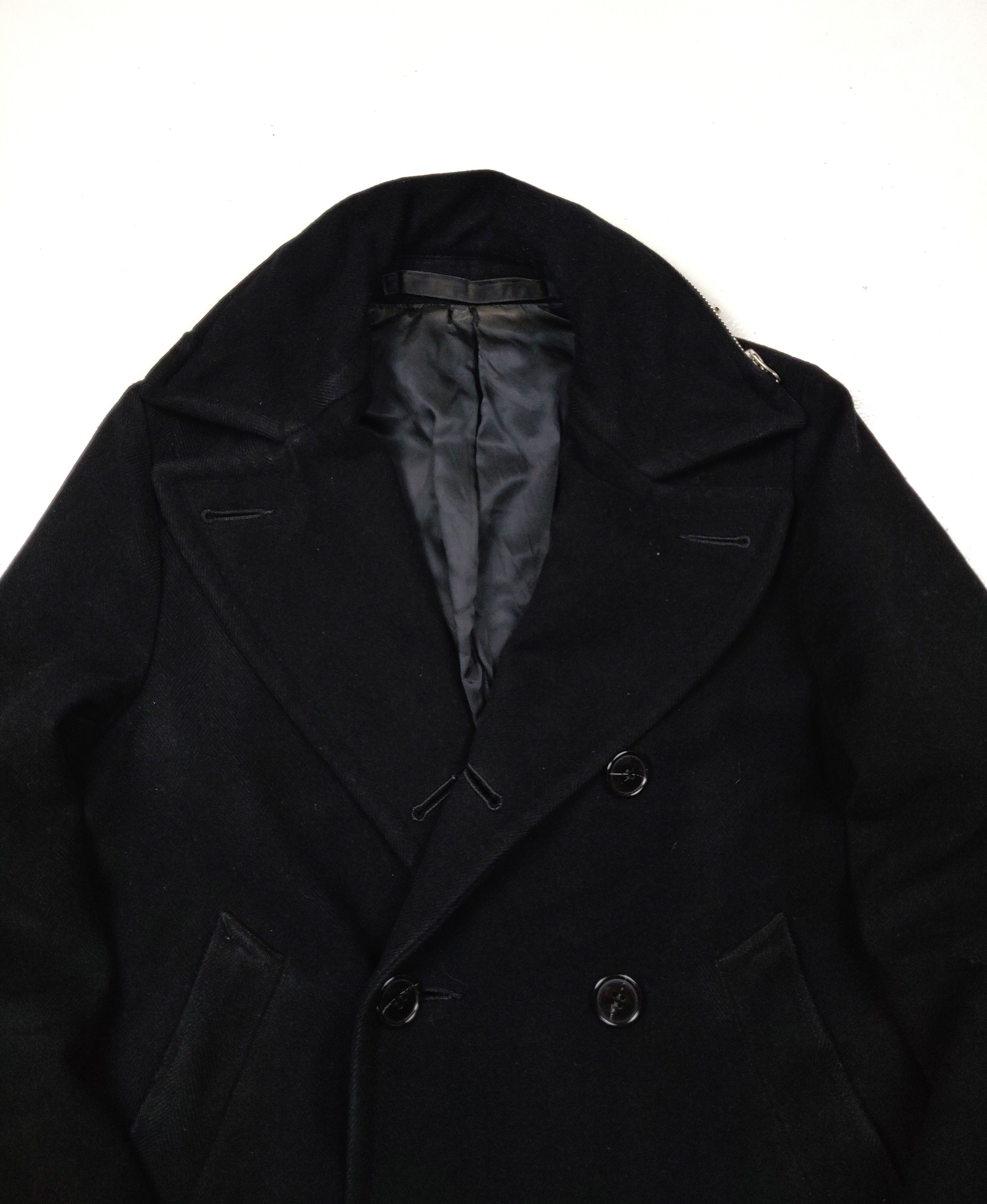 CABANE de ZUCCa Cabane De Zucca Black Hooded Wool Double Breasted Button Size US M / EU 48-50 / 2 - 5 Thumbnail