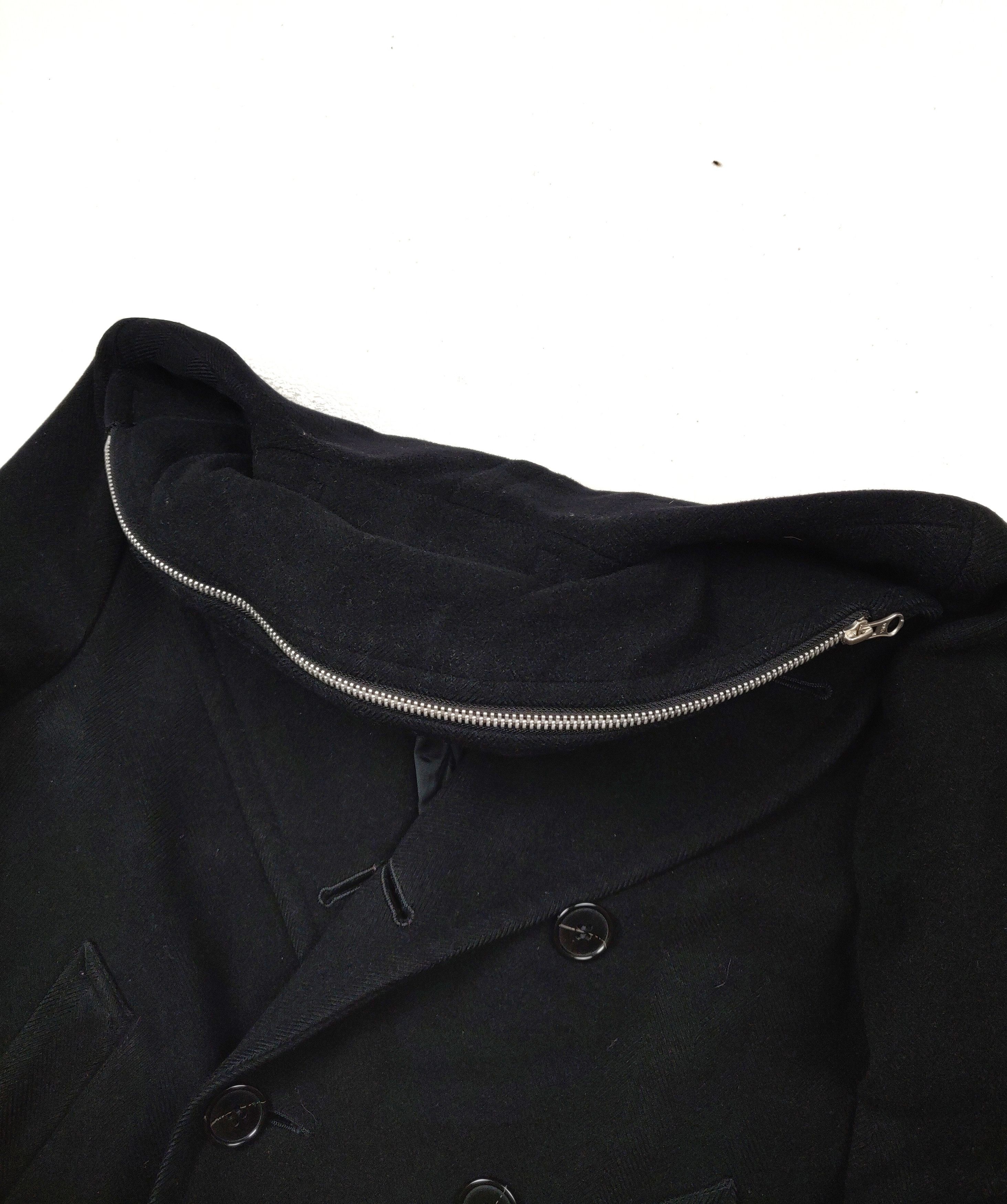 CABANE de ZUCCa Cabane De Zucca Black Hooded Wool Double Breasted Button Size US M / EU 48-50 / 2 - 11 Thumbnail