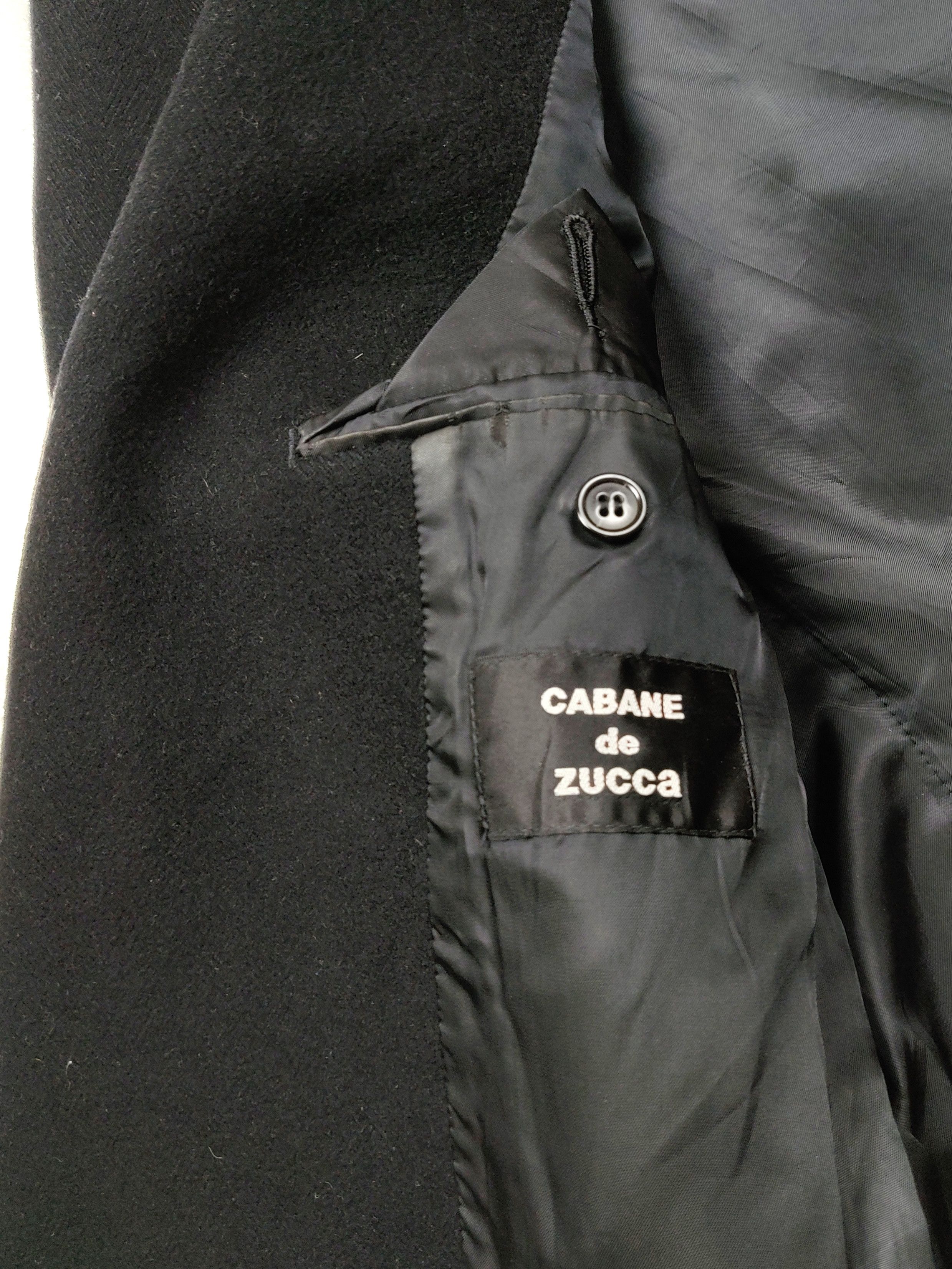 CABANE de ZUCCa Cabane De Zucca Black Hooded Wool Double Breasted Button Size US M / EU 48-50 / 2 - 9 Thumbnail