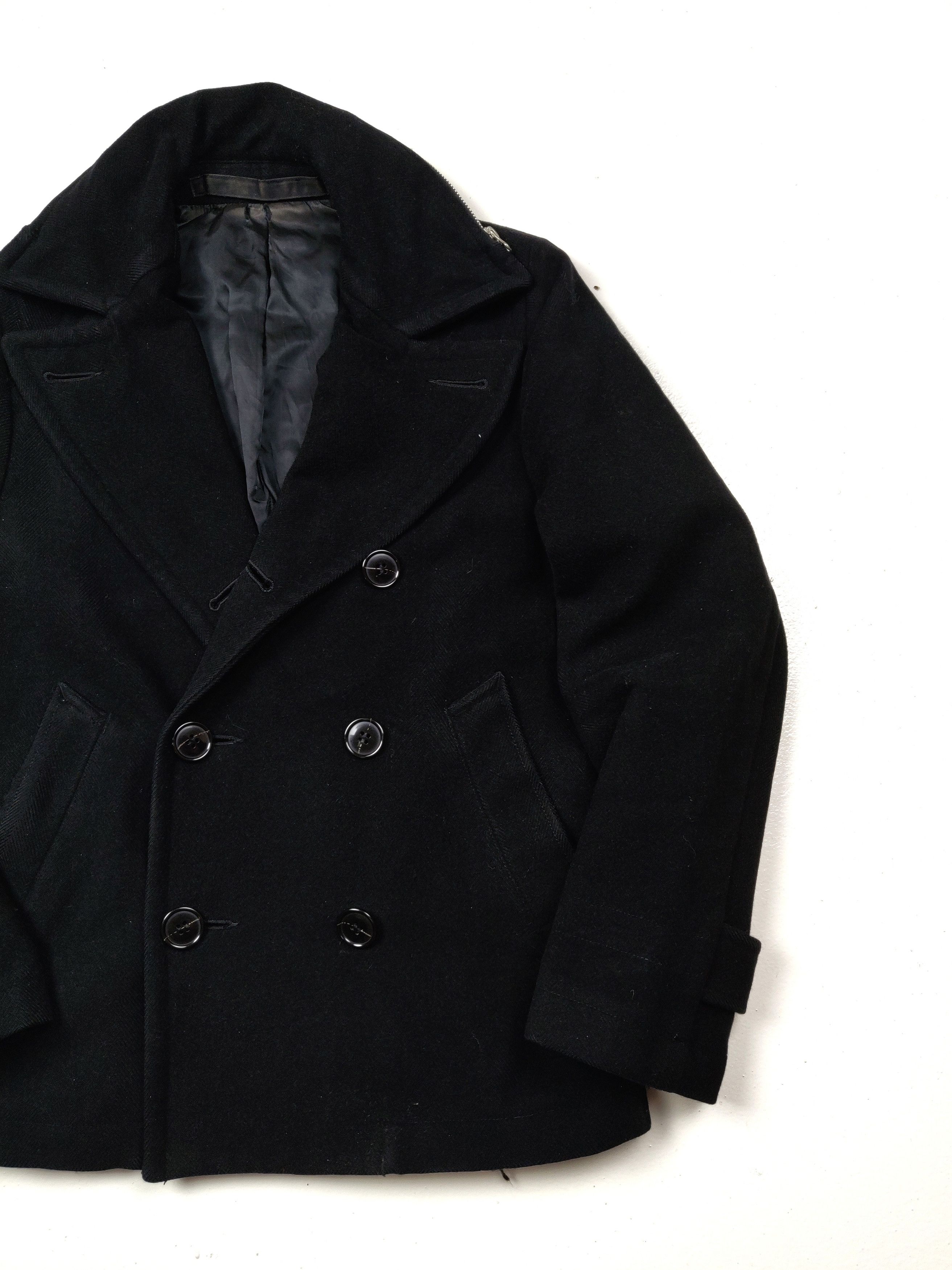 CABANE de ZUCCa Cabane De Zucca Black Hooded Wool Double Breasted Button Size US M / EU 48-50 / 2 - 4 Thumbnail