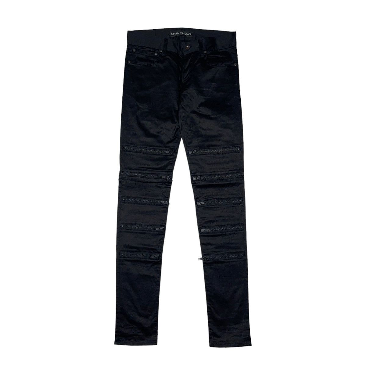 If Six Was Nine × Japanese Brand × Tornado Mart Avan Tranci Zipper Punk Rock Skinny Pants Size US 29 - 2 Thumbnail
