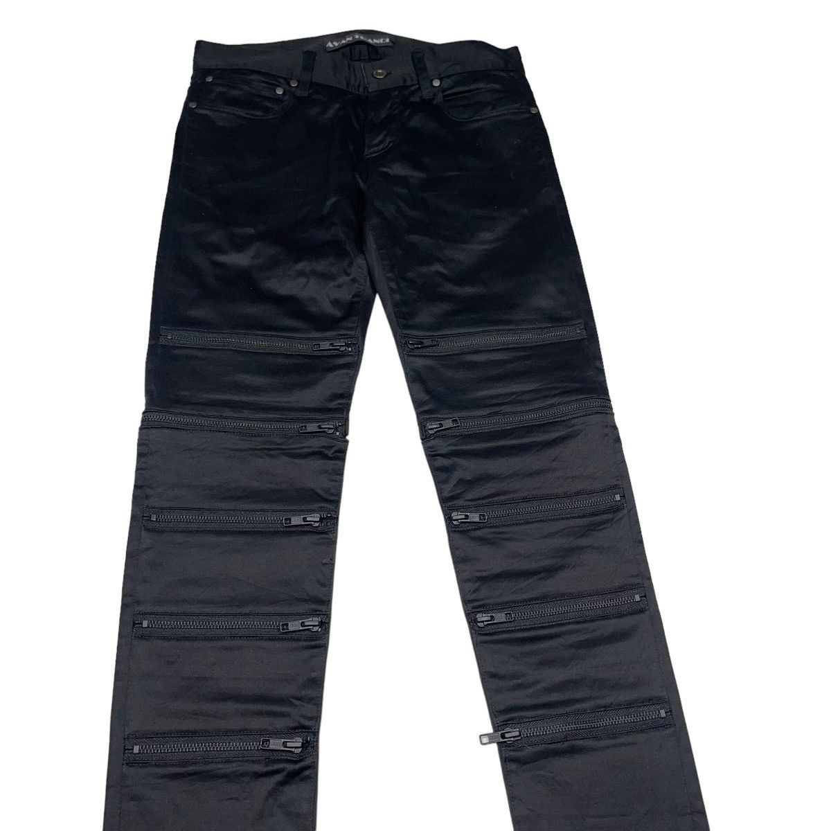 If Six Was Nine × Japanese Brand × Tornado Mart Avan Tranci Zipper Punk Rock Skinny Pants Size US 29 - 4 Thumbnail