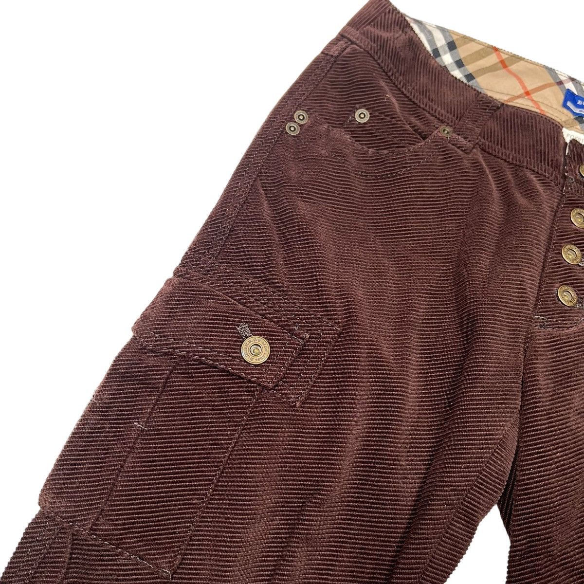 Burberry Burberry Corduroy Cargo Archive Beige Short Pants Size US 27 - 5 Thumbnail