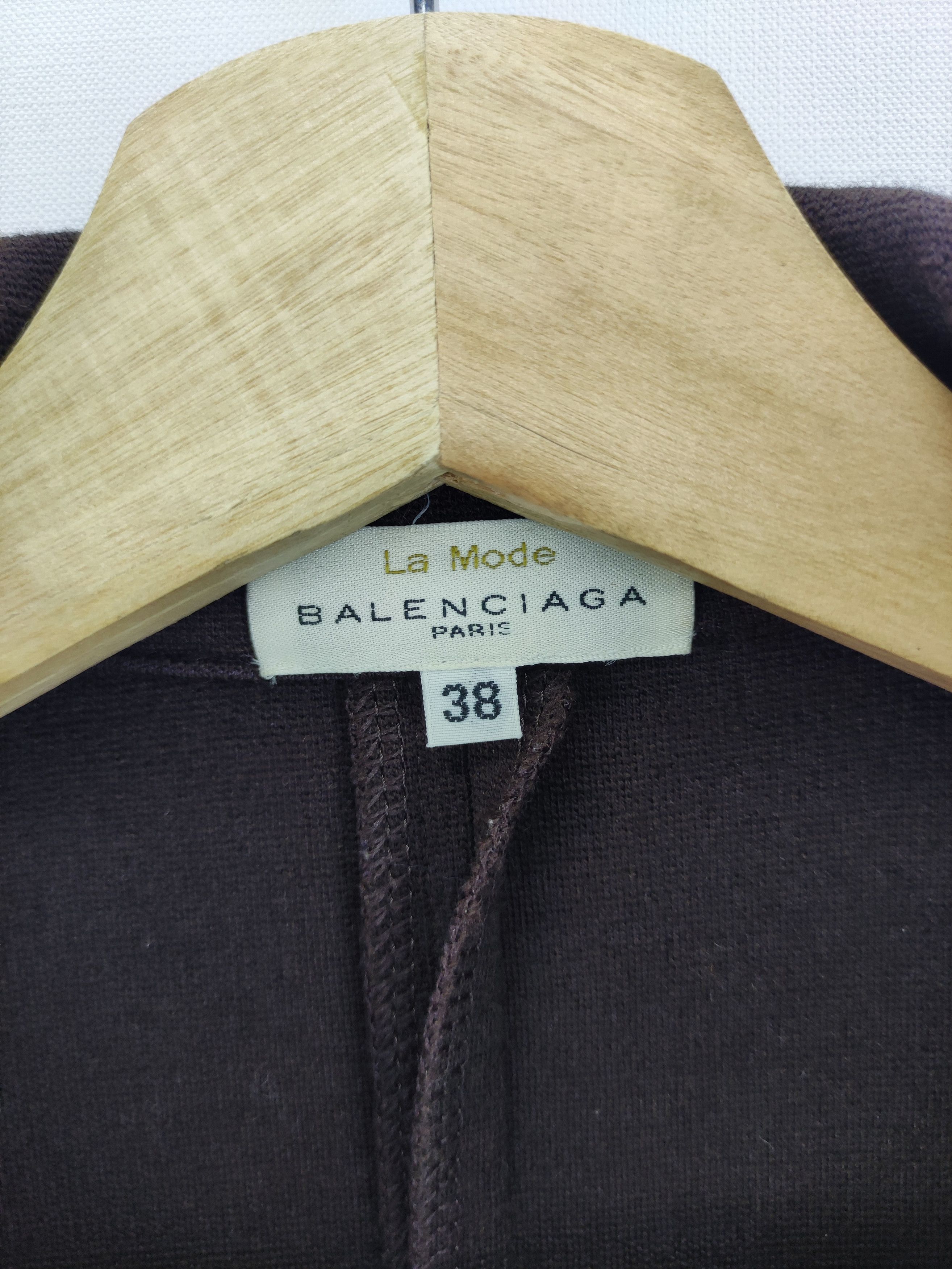 Balenciaga Balenciaga La Mode Charcoal Pantsuit Zipper Jacket Size XS / US 0-2 / IT 36-38 - 2 Thumbnail