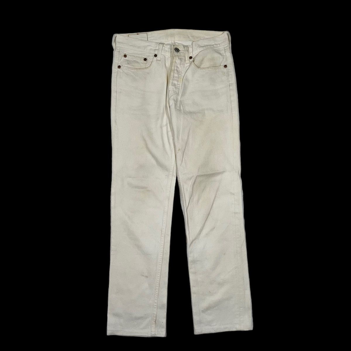 Levi's × Levi's Vintage Clothing × Vintage Vintage 90s Levi's 501 White Denim Jeans Size US 29 - 2 Thumbnail