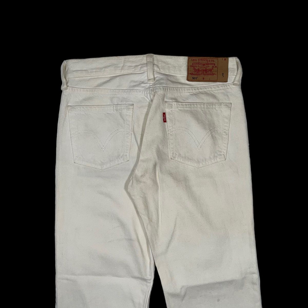 Levi's × Levi's Vintage Clothing × Vintage Vintage 90s Levi's 501 White Denim Jeans Size US 29 - 3 Thumbnail