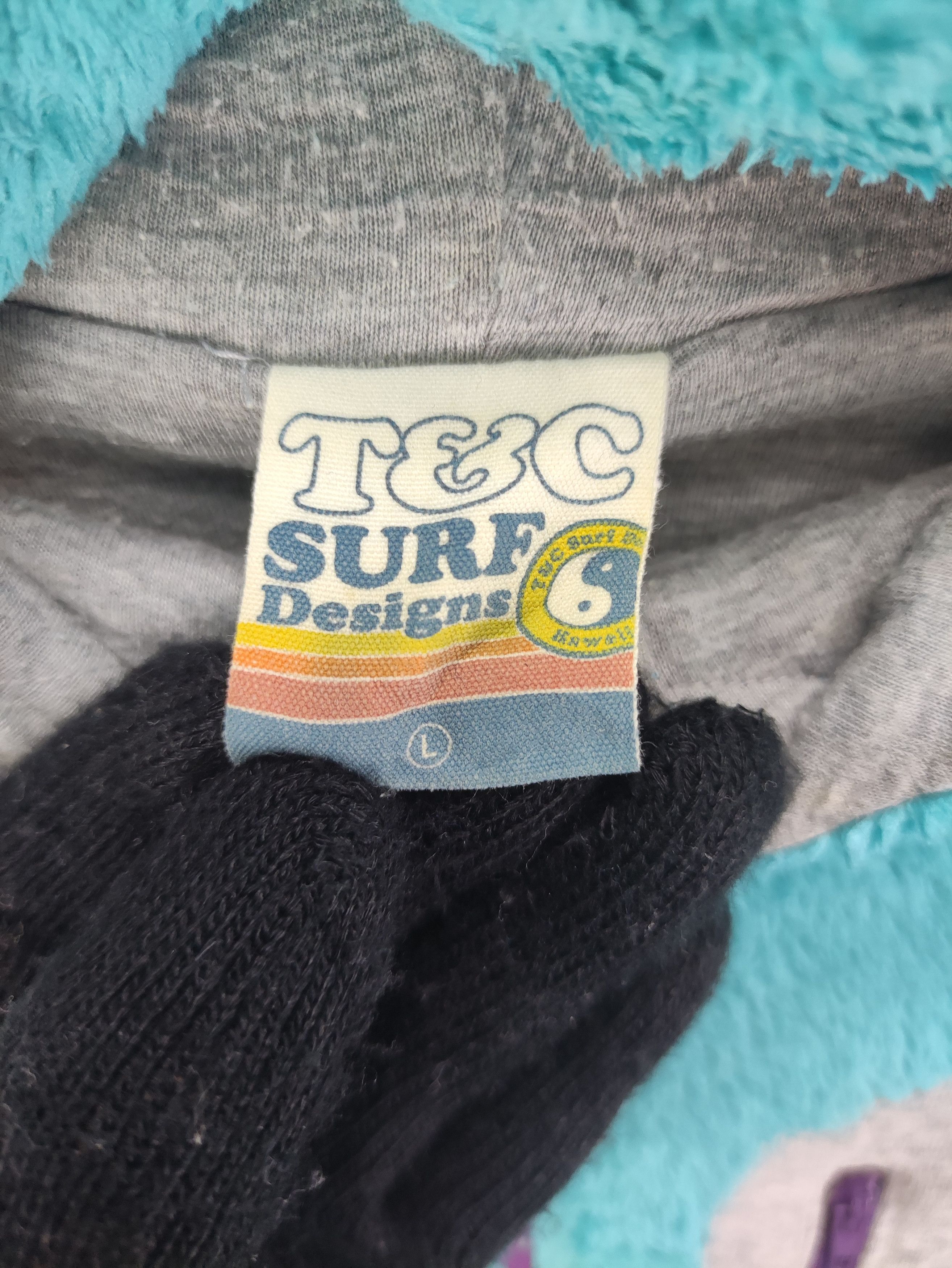 Vintage Vintage T&C Surf Sweater Fleece Hoodie Zipper Size US L / EU 52-54 / 3 - 5 Thumbnail