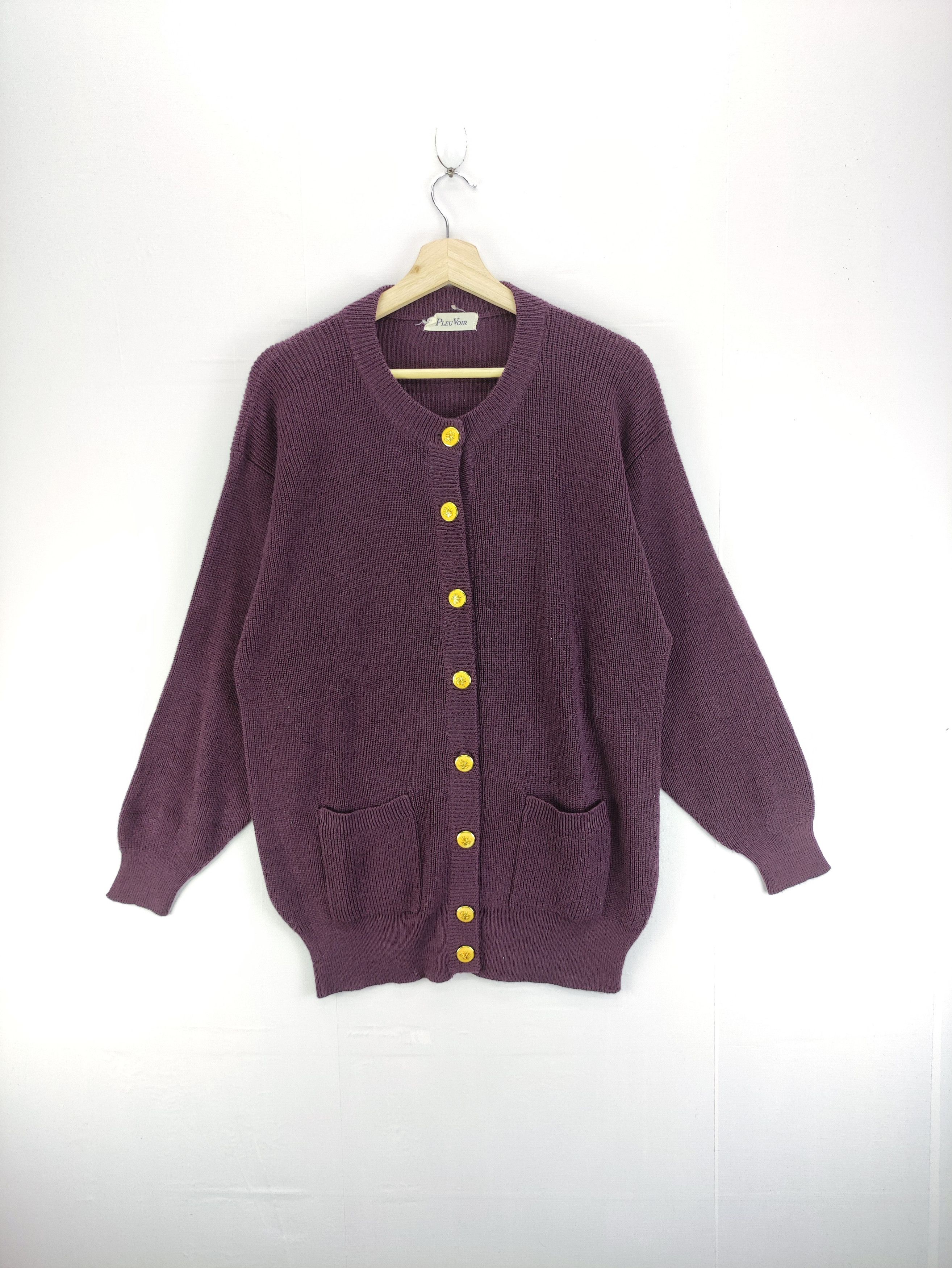 Aran Isles Knitwear Vintage Pleu Voir knit Cardigan Button Up Size US M / EU 48-50 / 2 - 1 Thumbnail